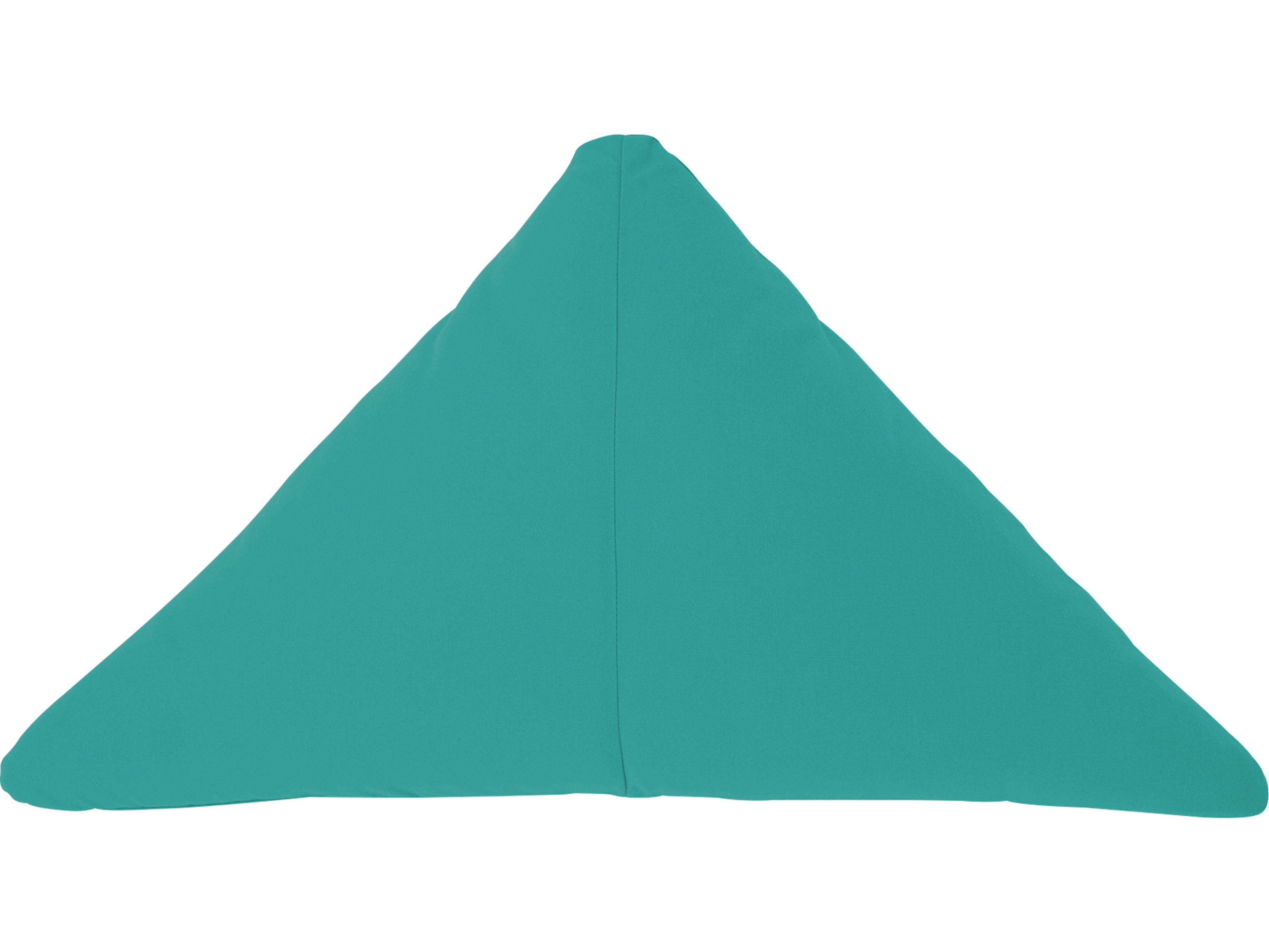 Teal 26'' Triangle Throw Pillow