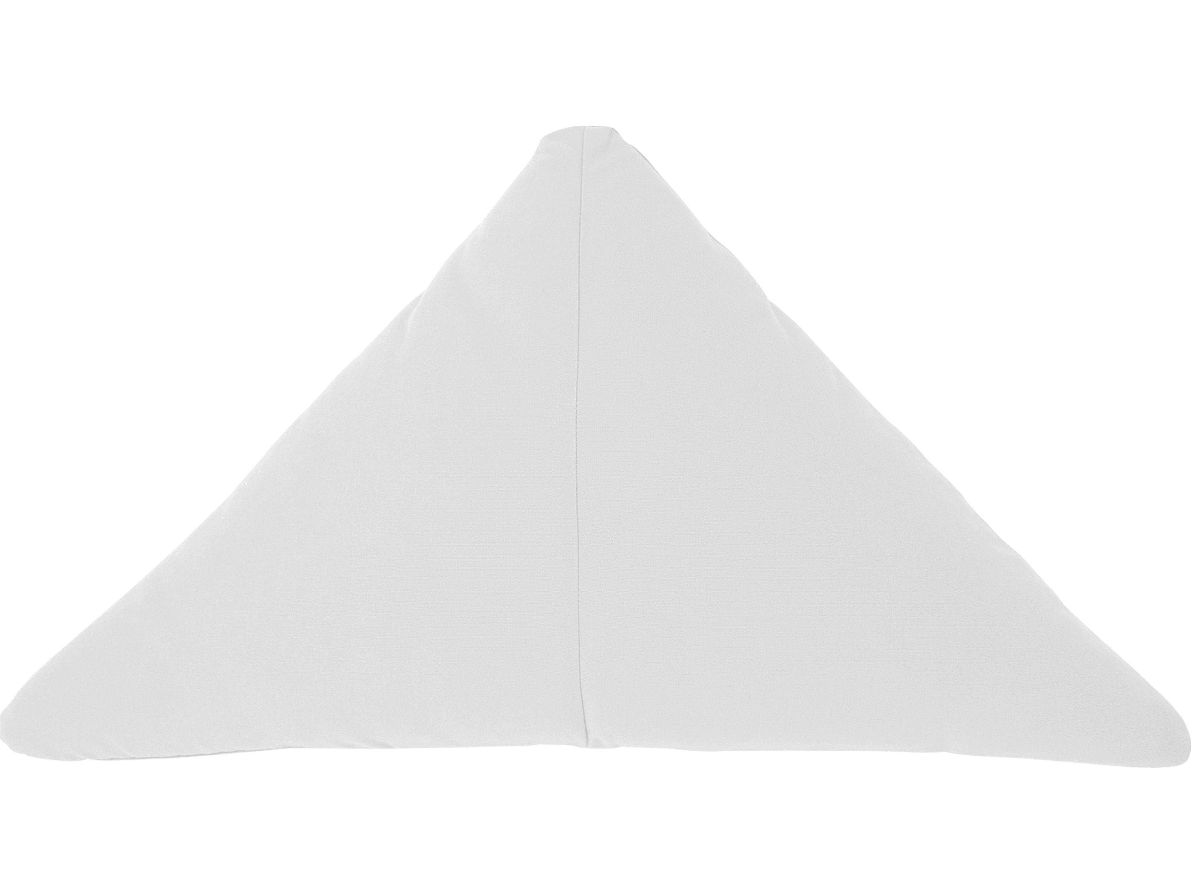 White 26'' Triangle Throw Pillow