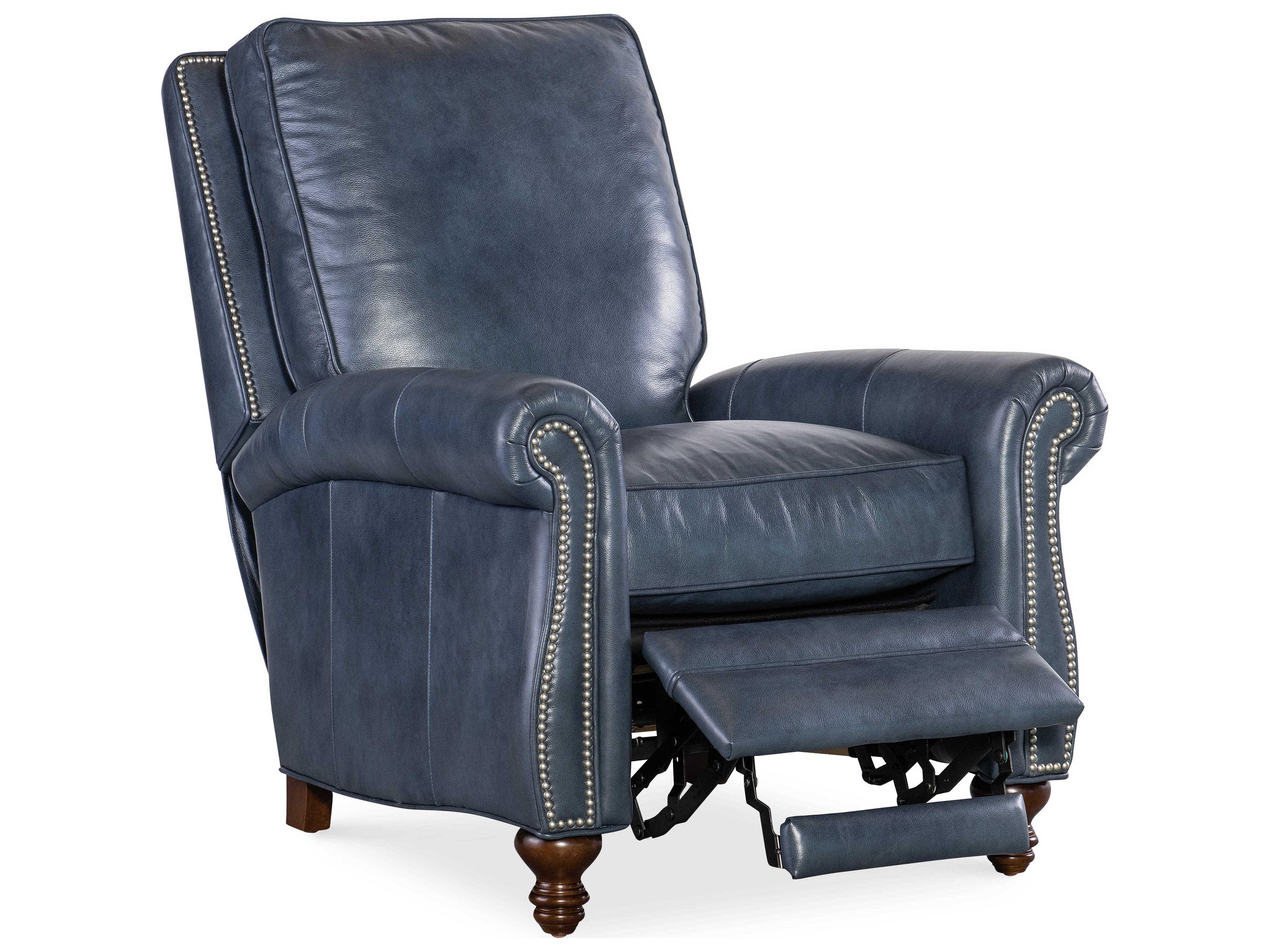 Bradington Young Reddish Leather Recliner