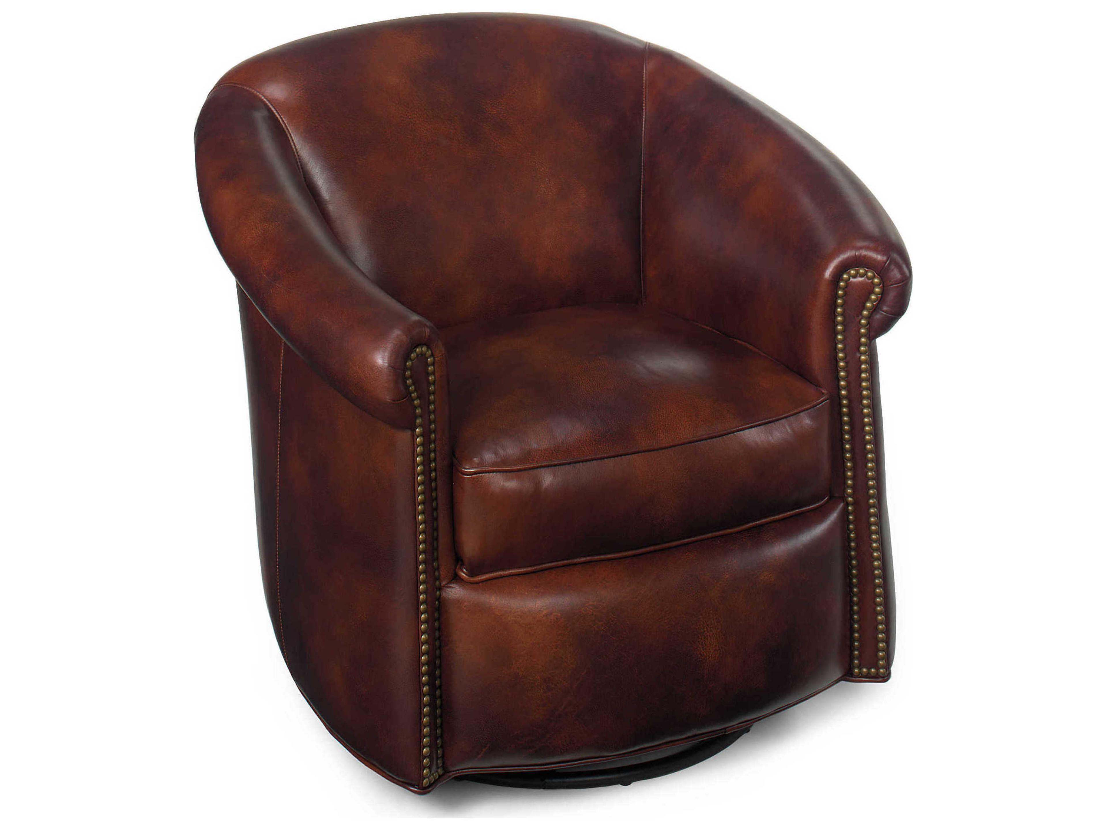 Bradington Young Marietta Swivel Leather Accent Chair