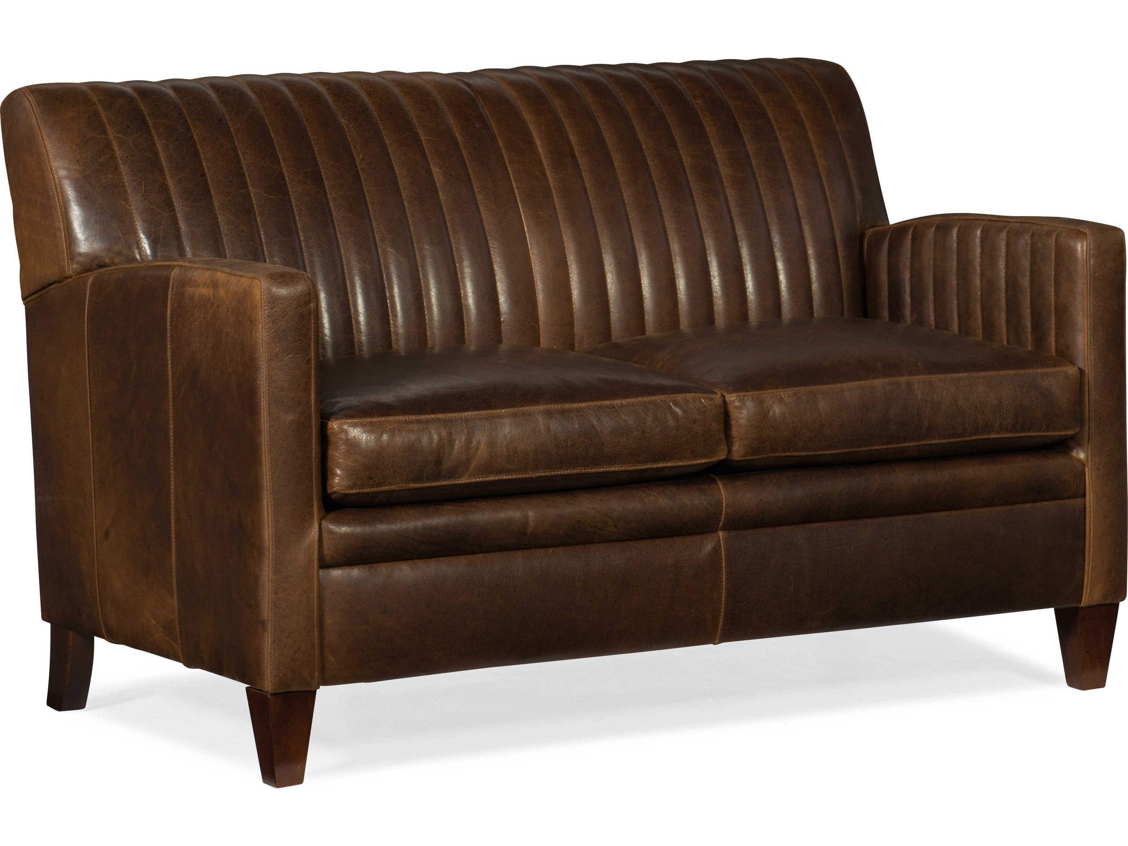 Barnabus Leather Loveseat