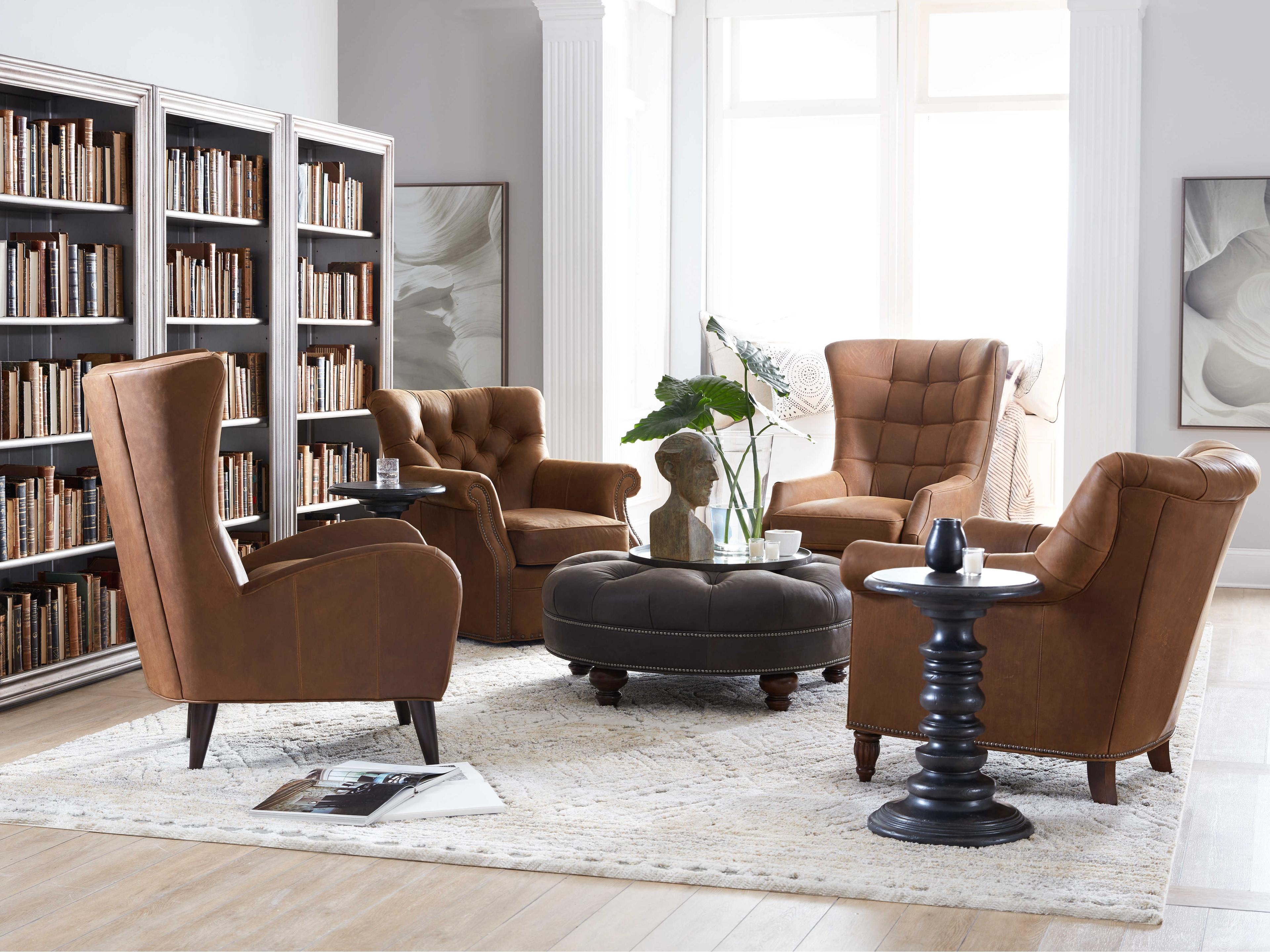 Bradington Young Gallin Leather Accent Chair