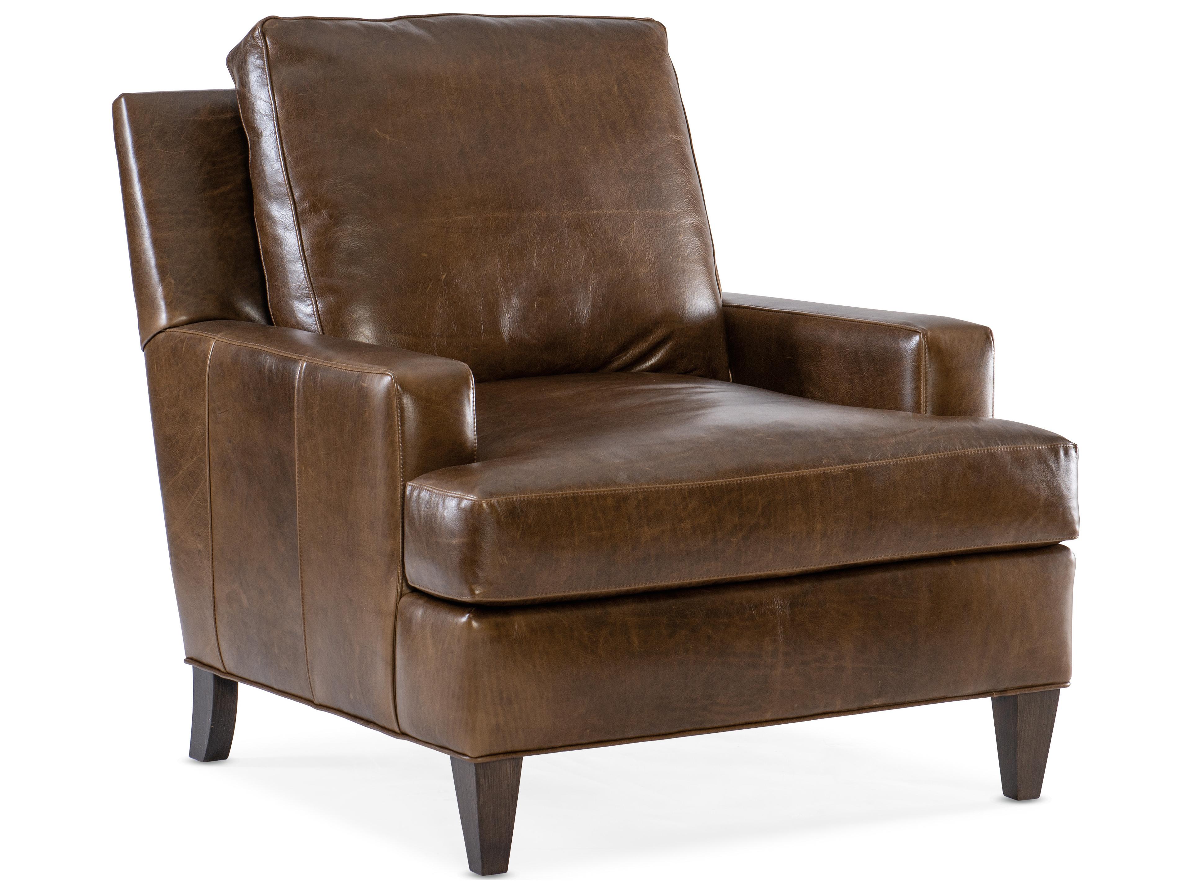 Barker Leather Accent Chair