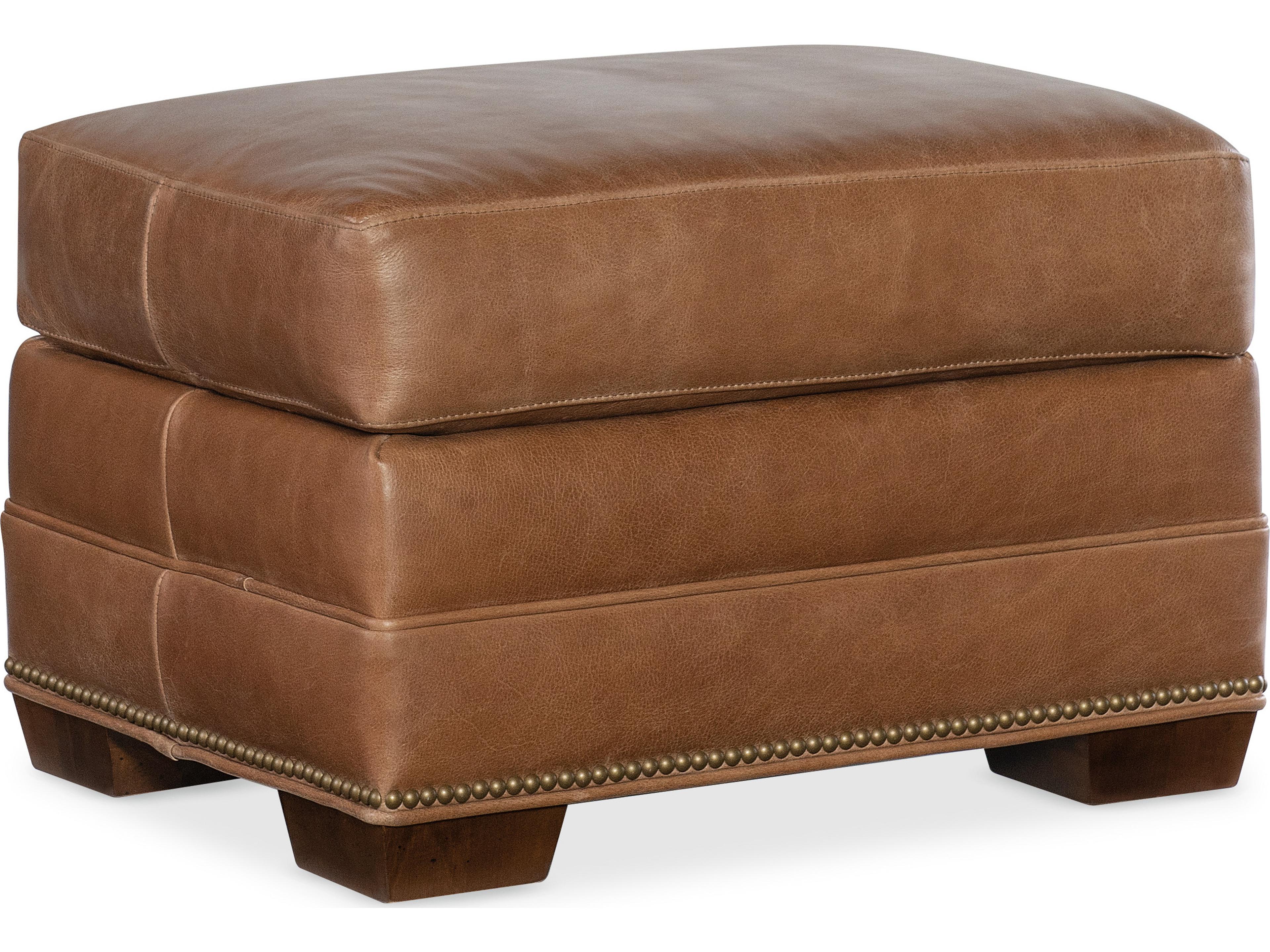 Winter Leather Ottoman