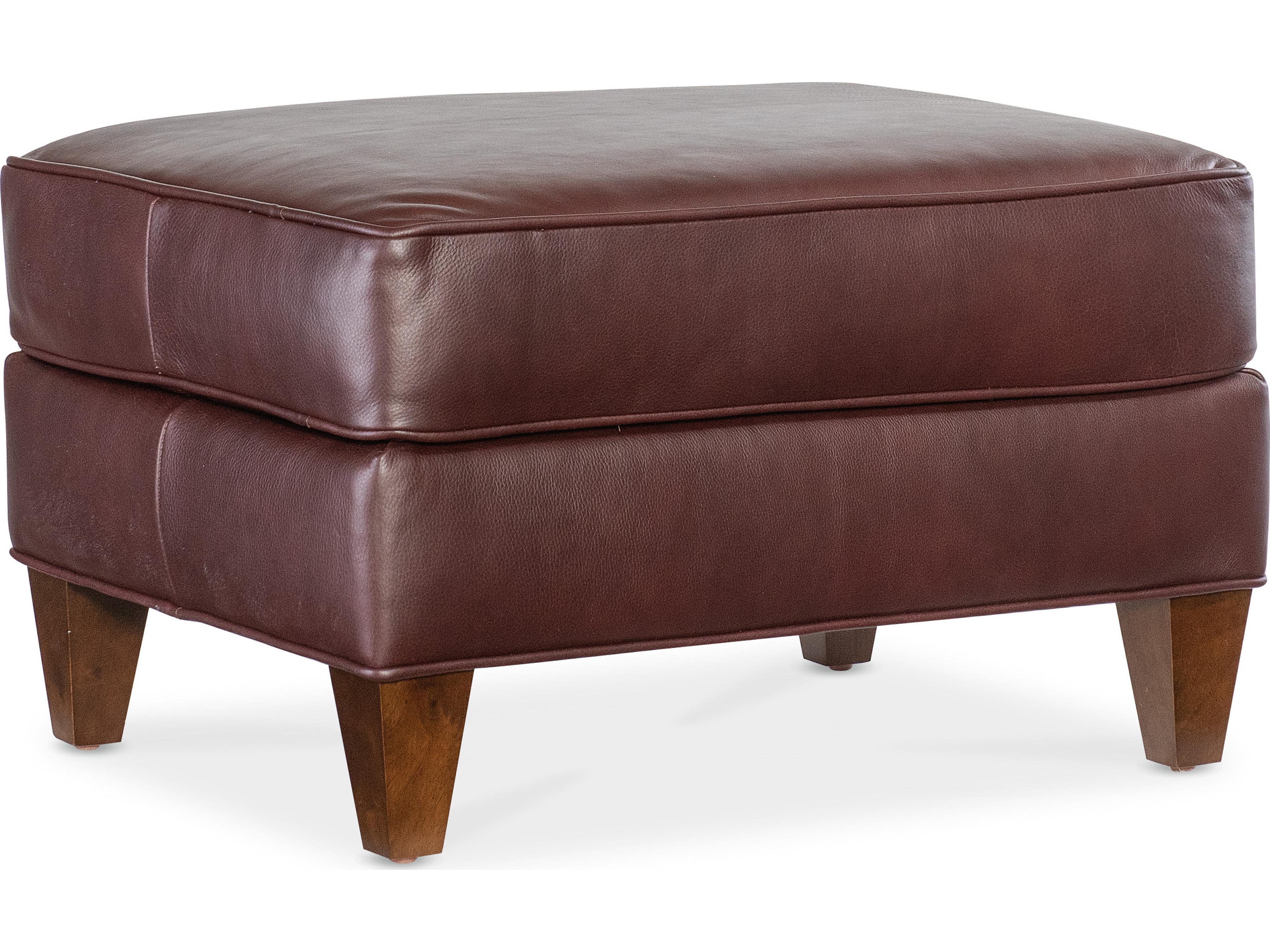 Tatum Leather Ottoman