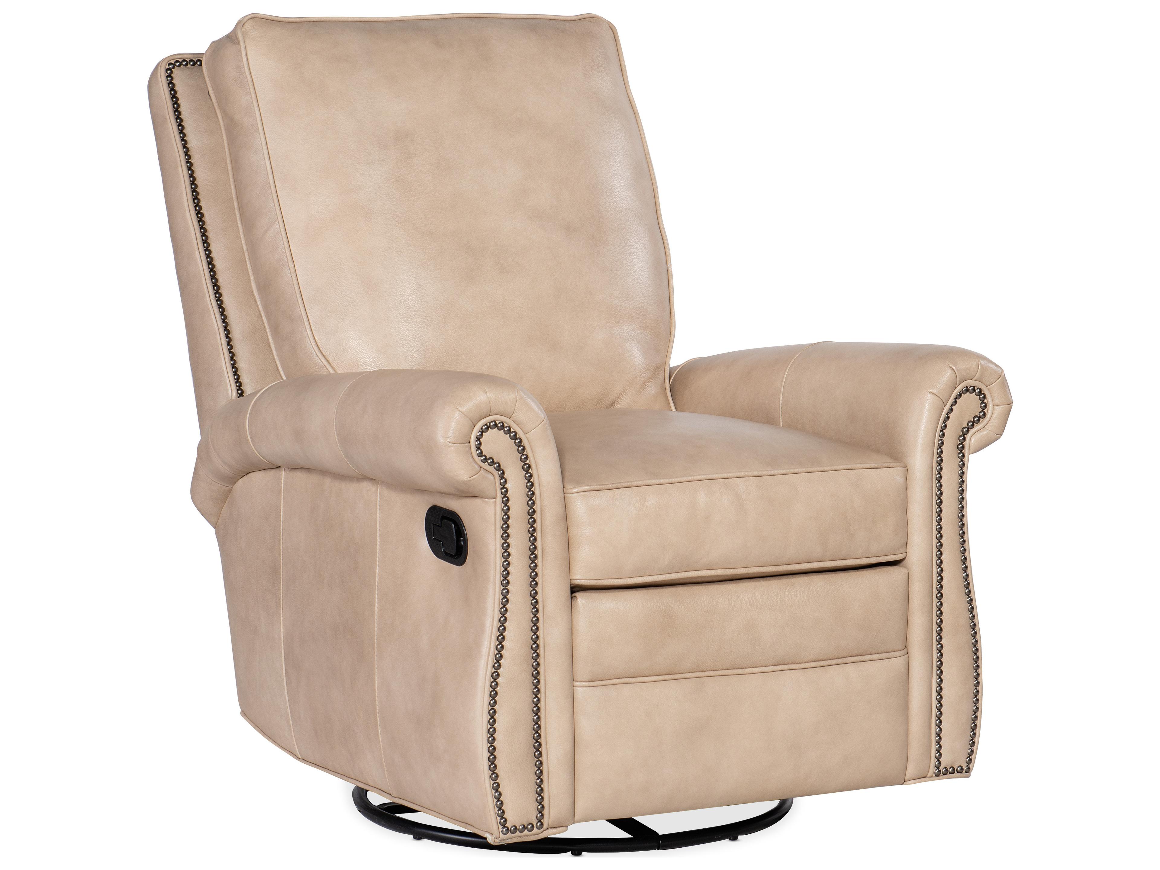 Bradington Young Reddish Leather Recliner