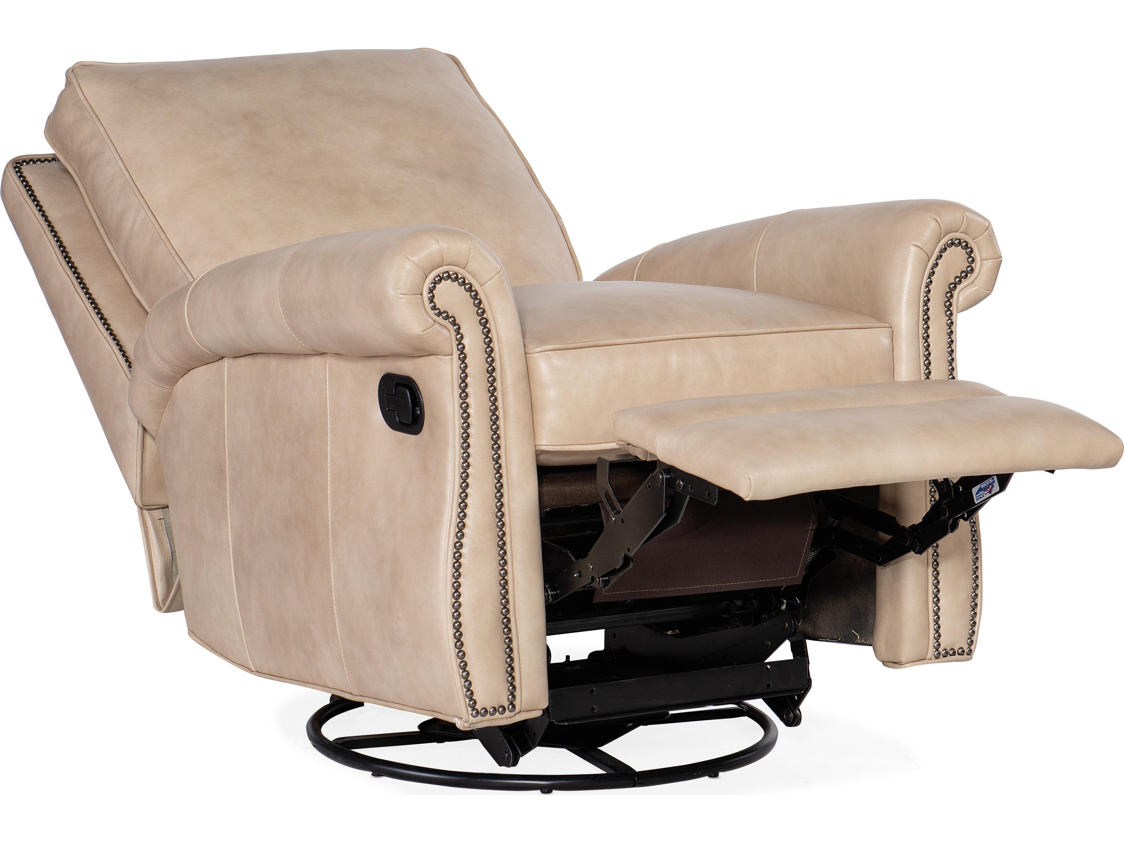 Bradington Young Reddish Leather Recliner