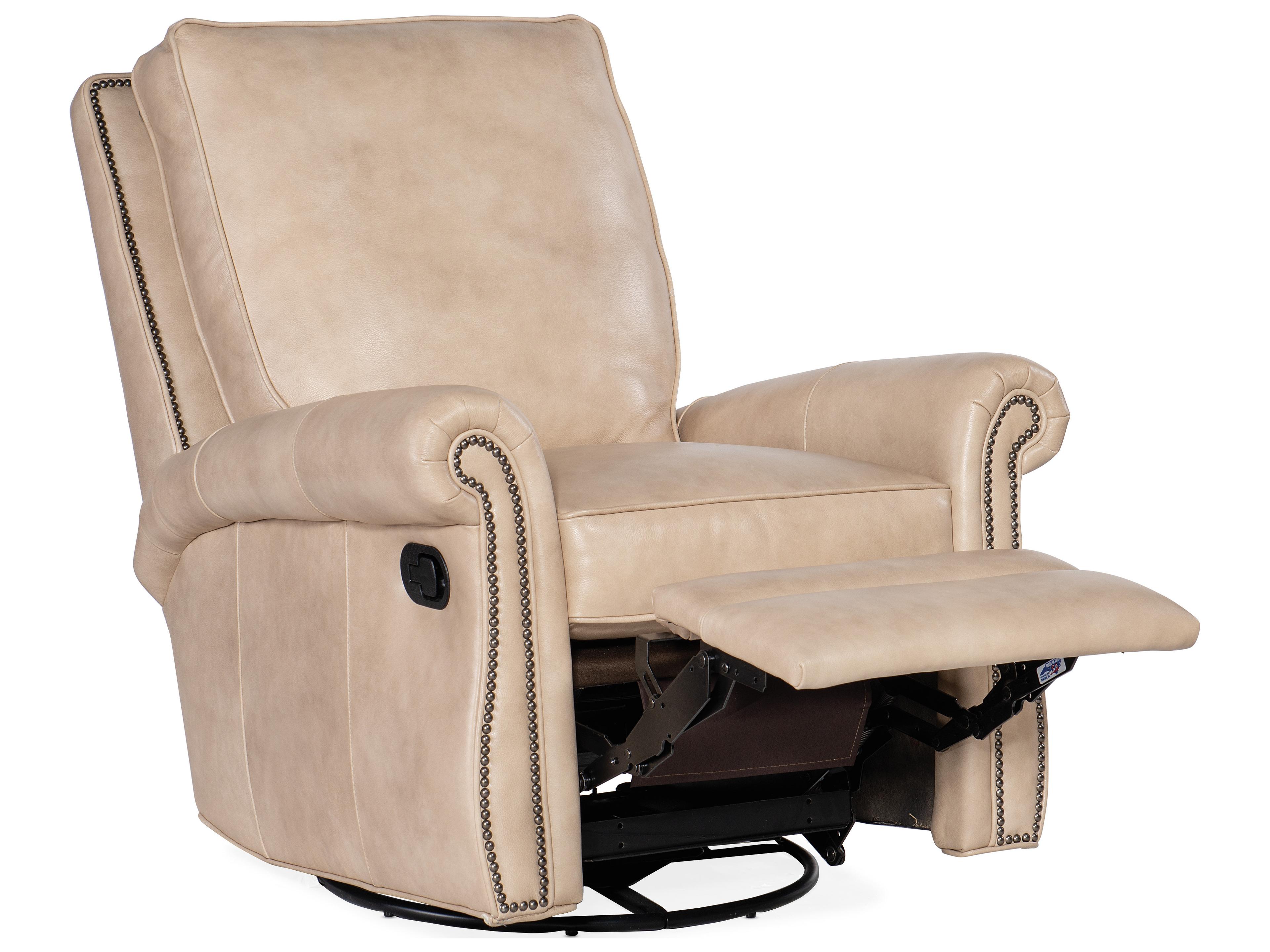 Bradington Young Reddish Leather Recliner