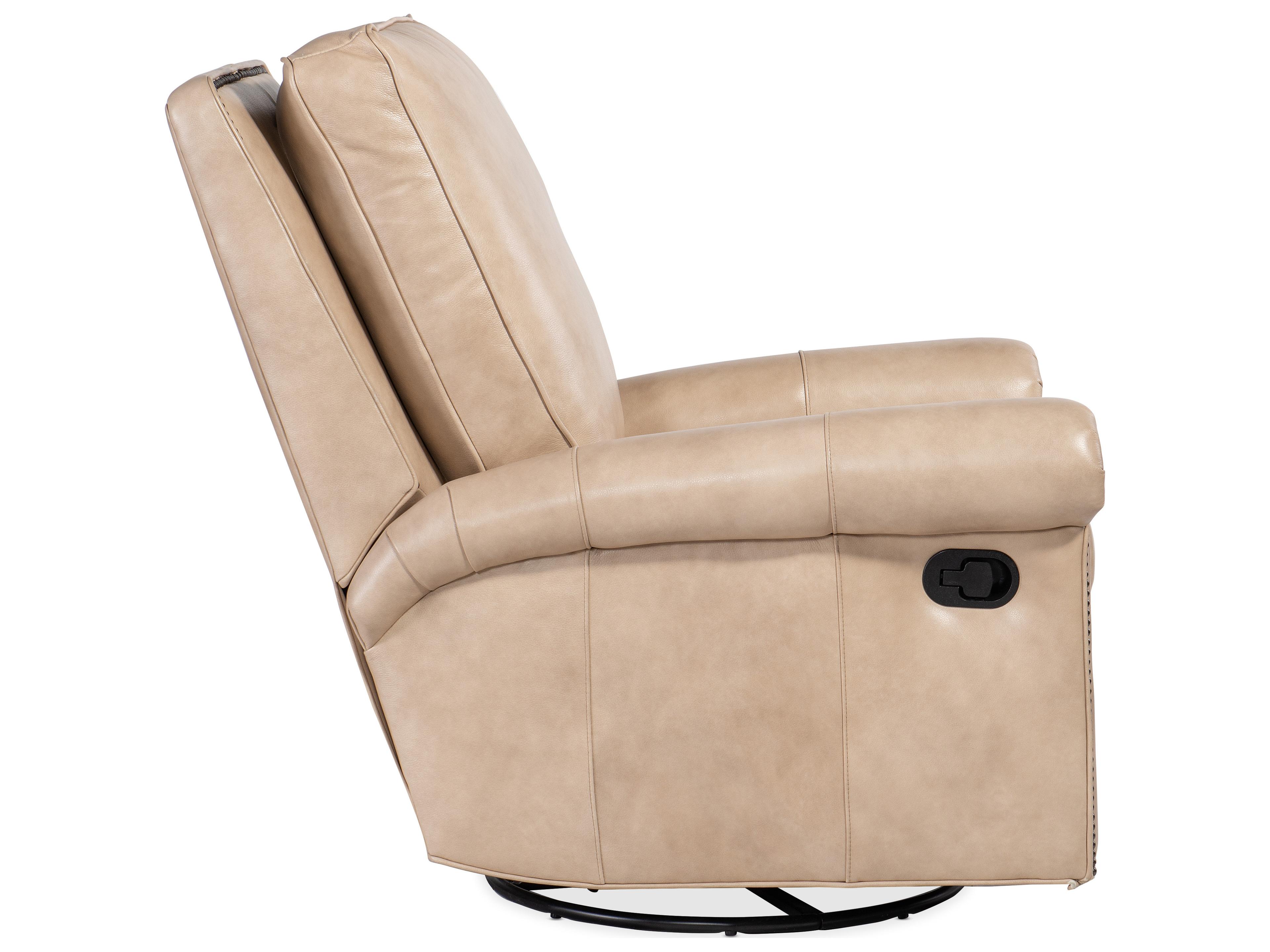 Bradington Young Reddish Leather Recliner