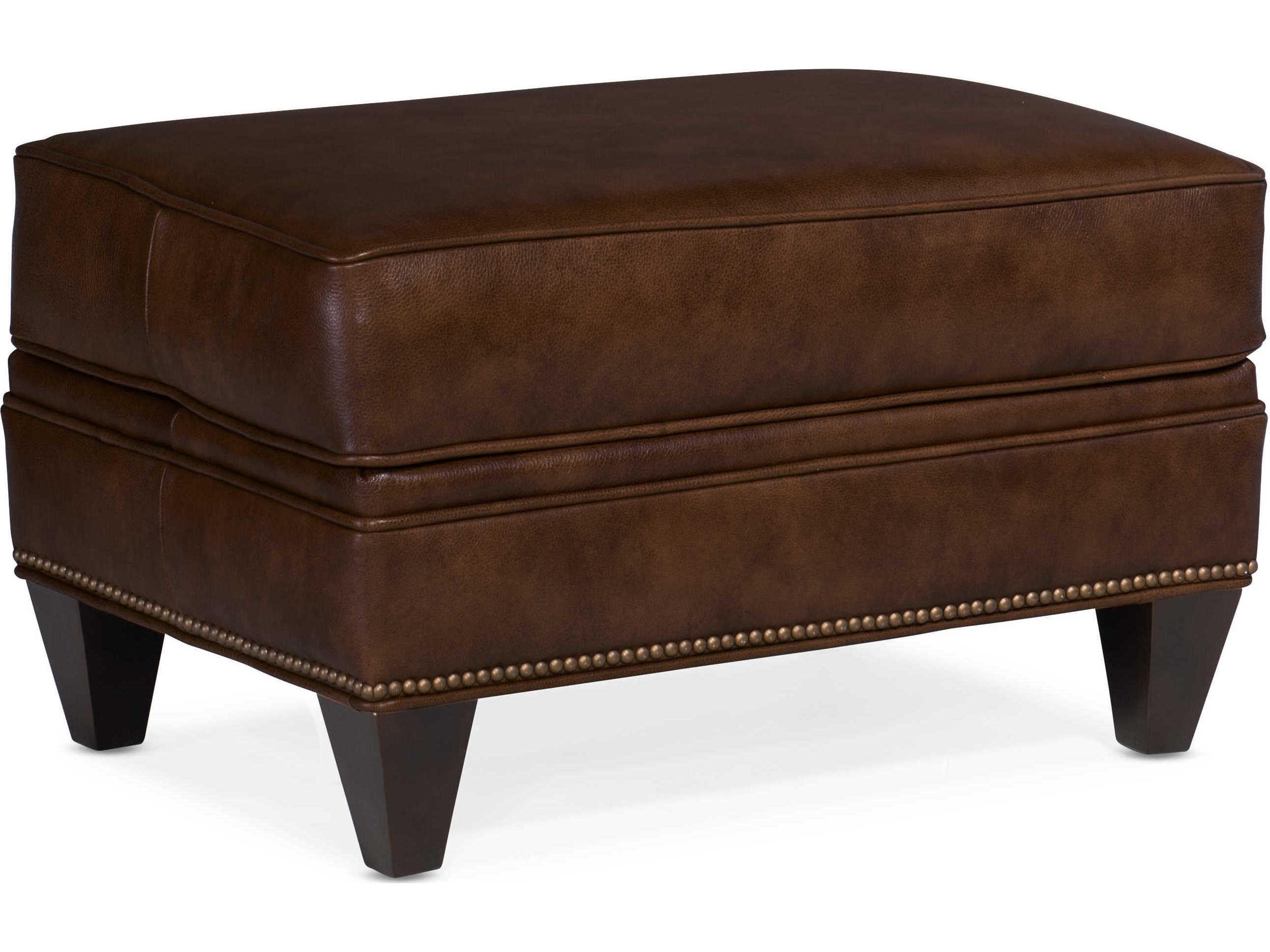 Carrado Leather Ottoman