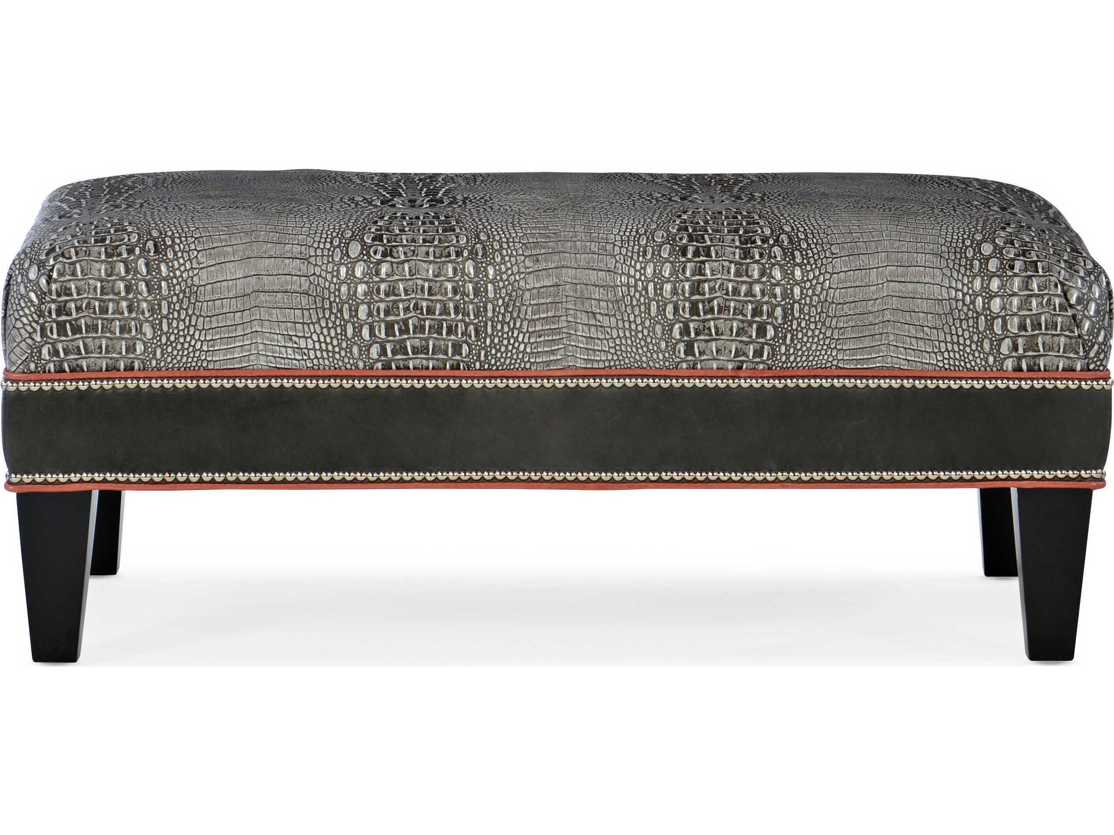 Bradington Young Leather Ottoman