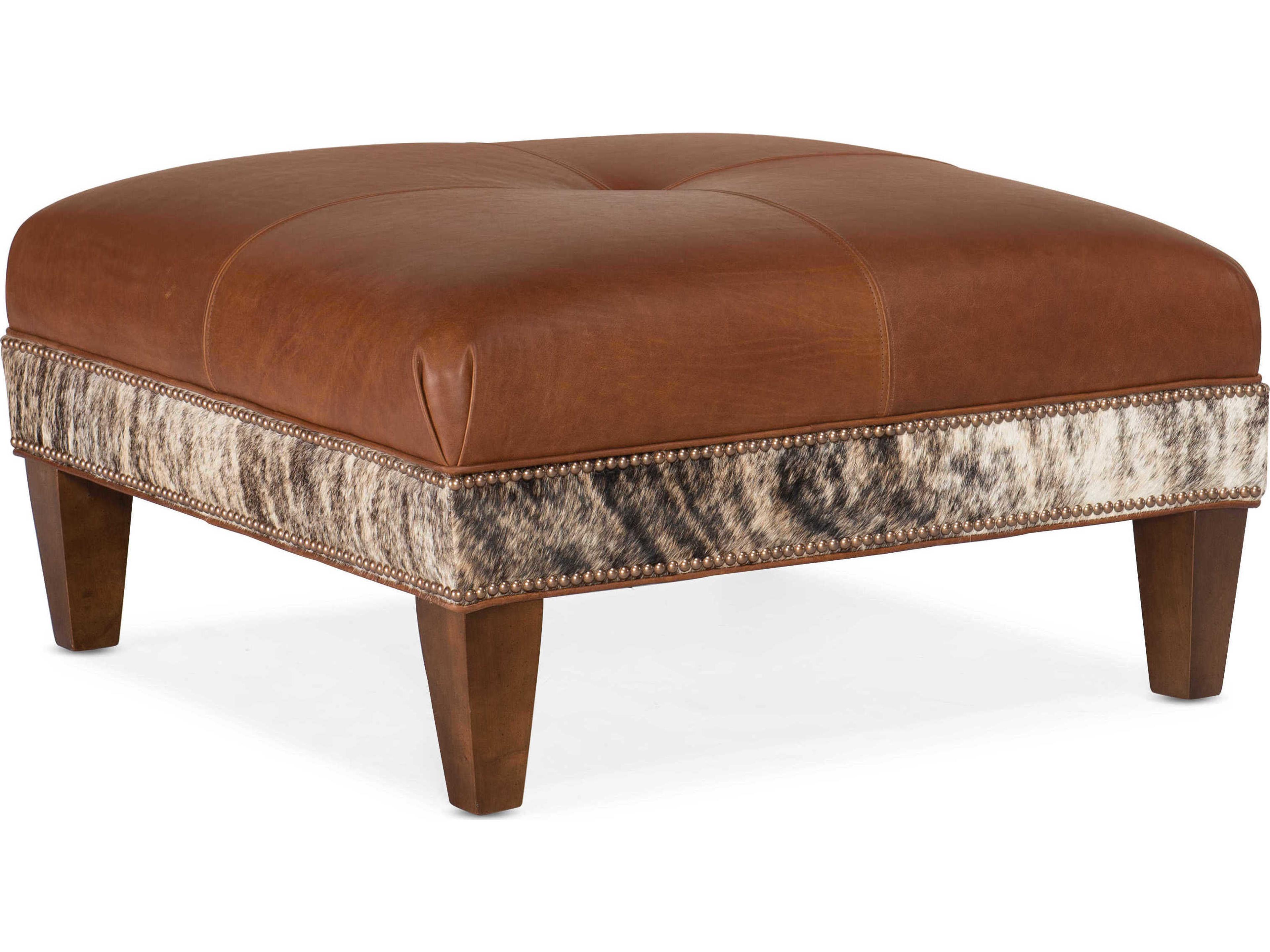 Leather Ottoman