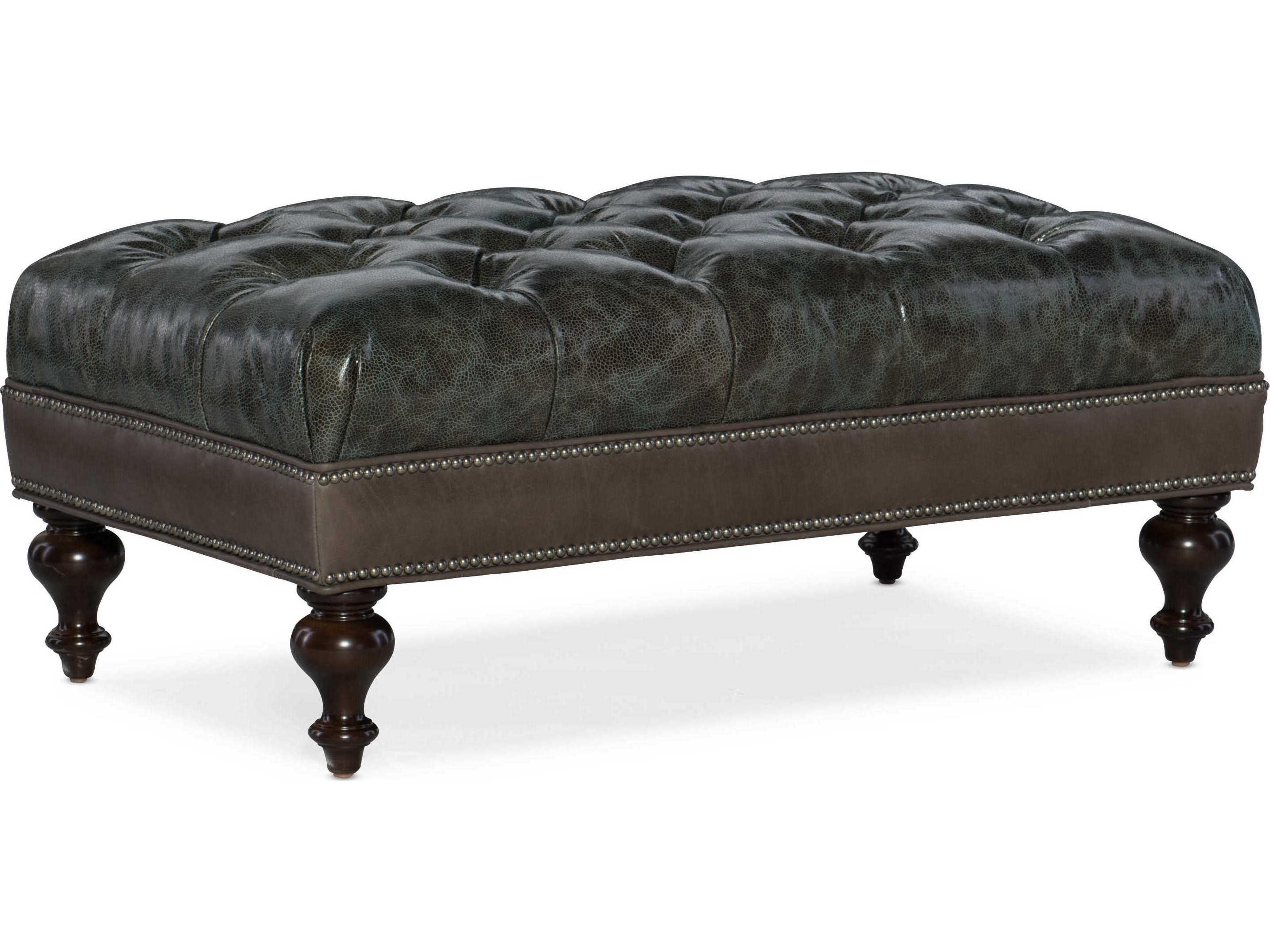 Leather Ottoman