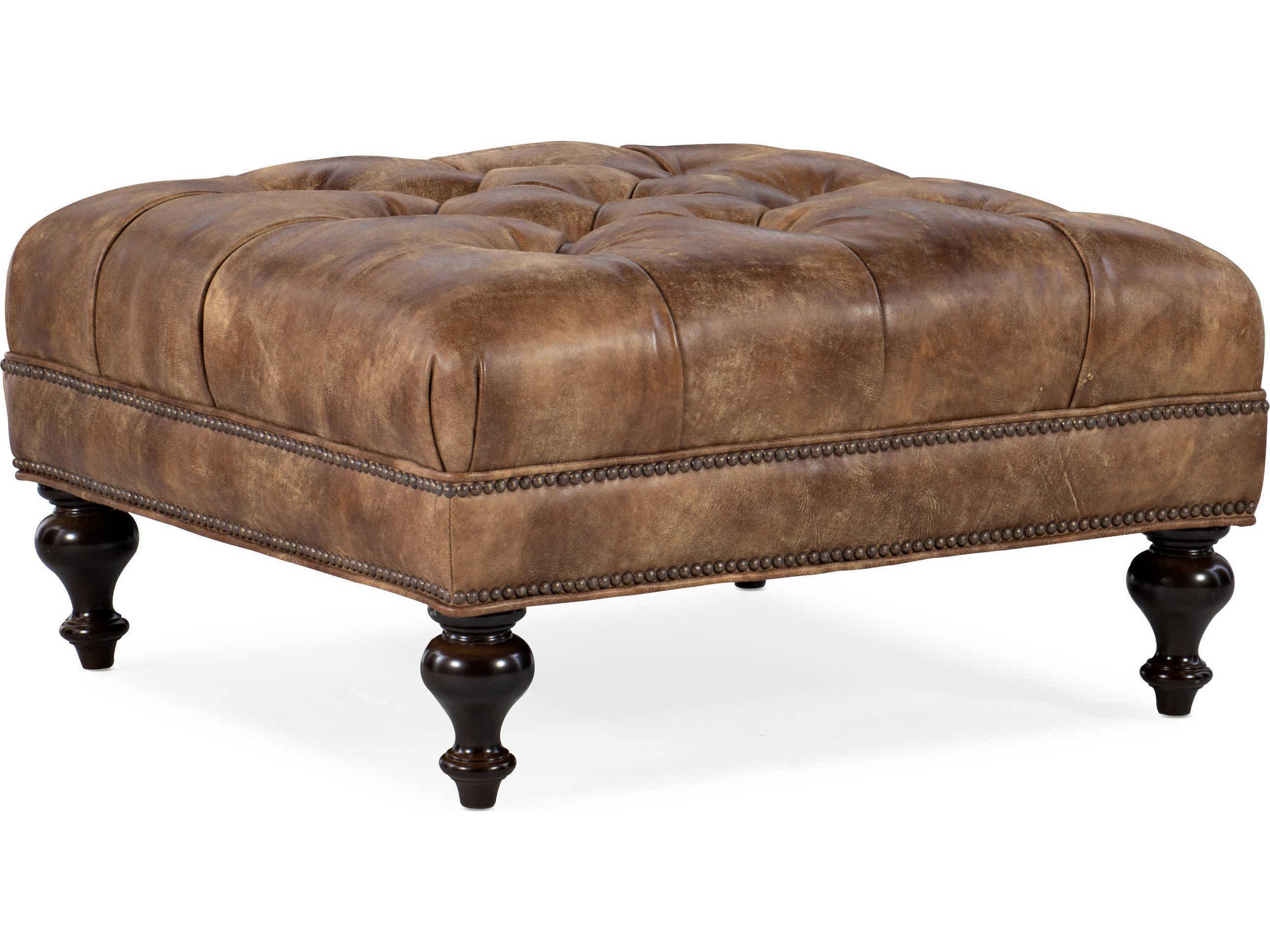 Leather Ottoman