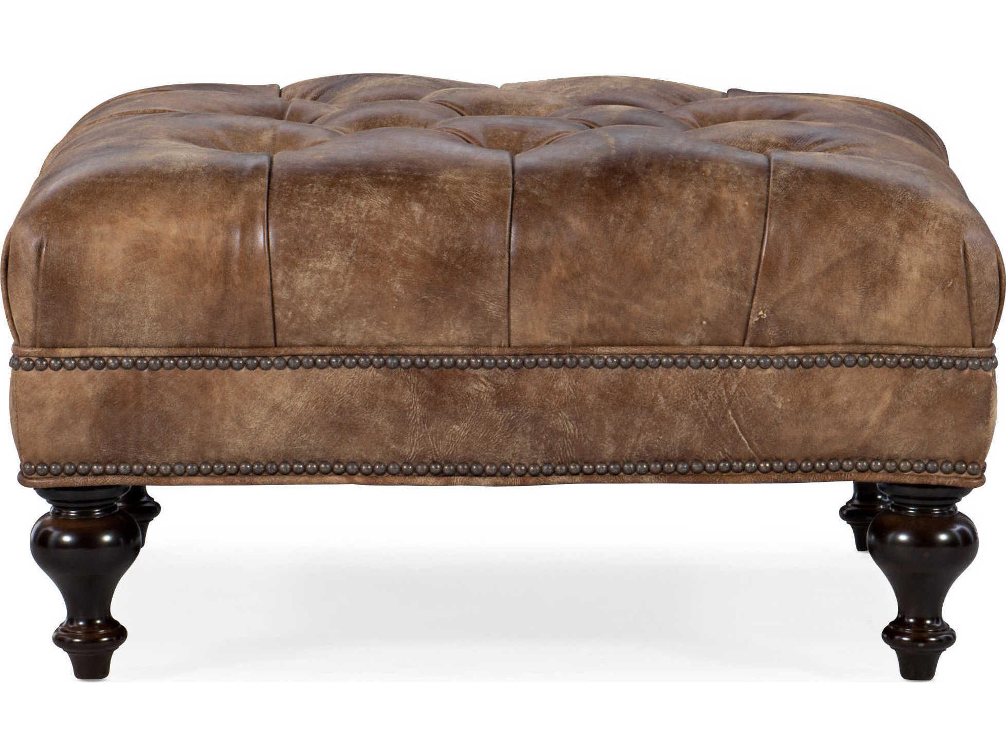 Bradington Young Leather Ottoman