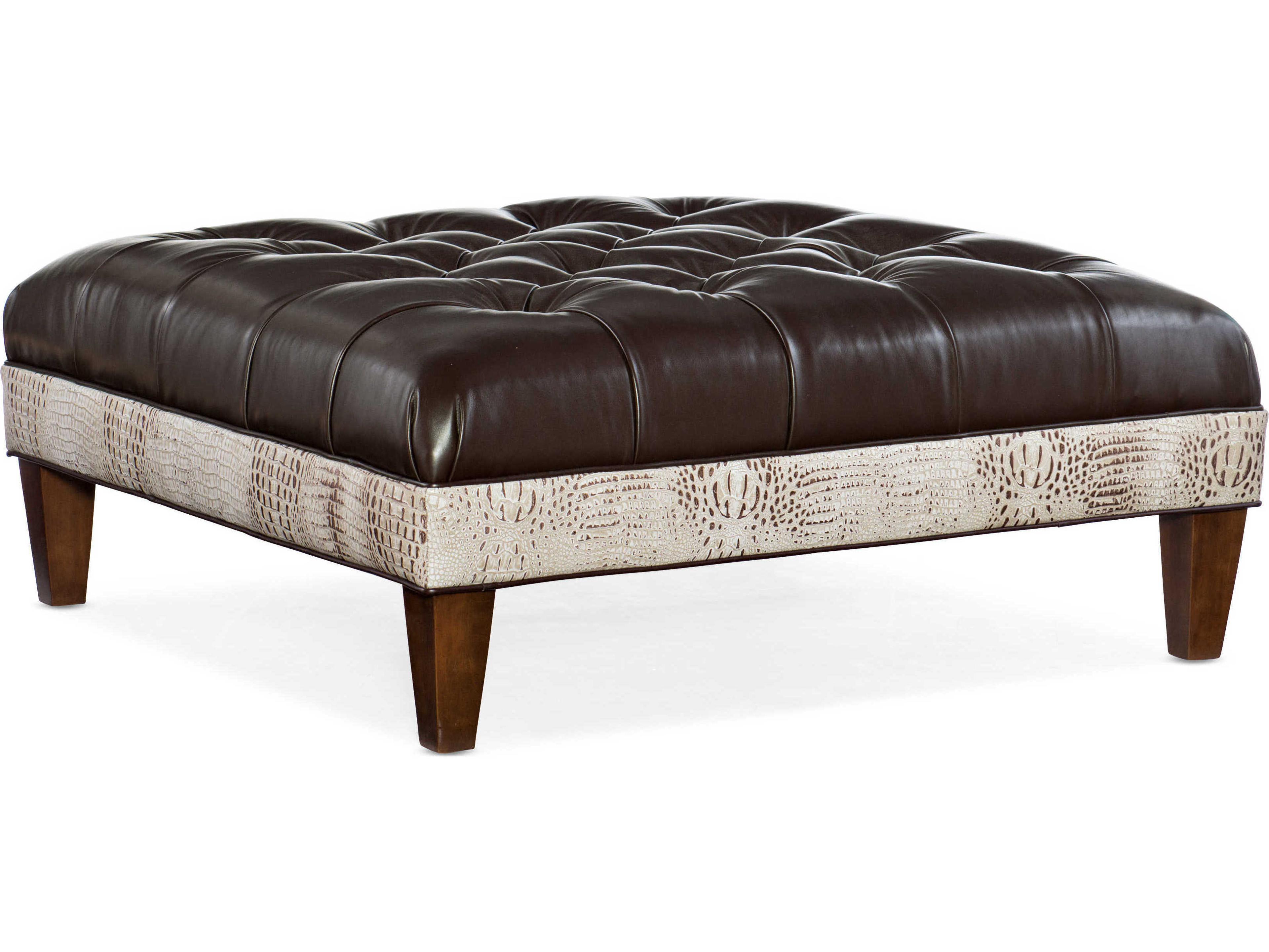 Leather Ottoman