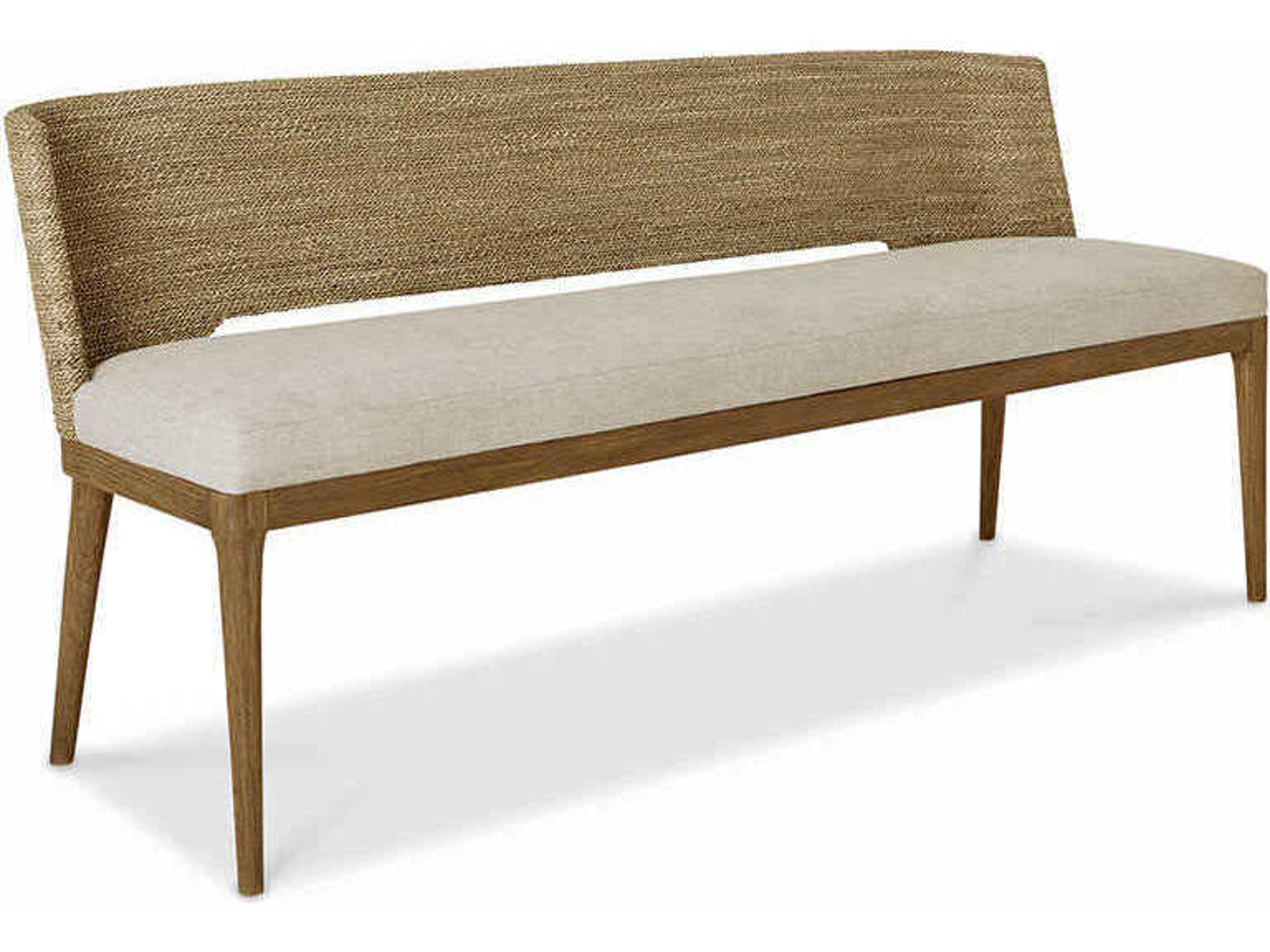 Amalfi Beach Praline Brown Upholstered Accent Bench