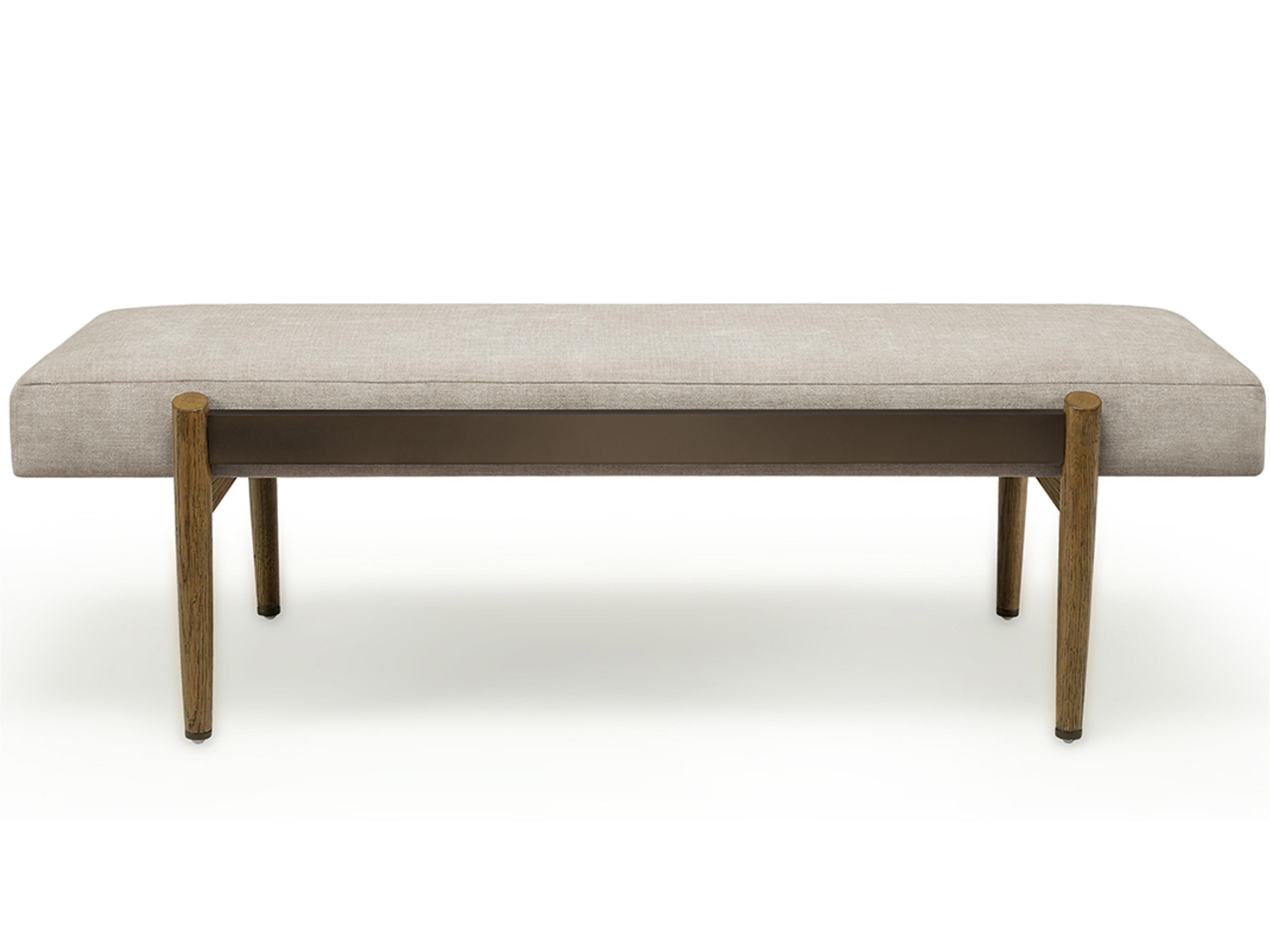 Brownstone Bryce Beige Upholstered Accent Bench