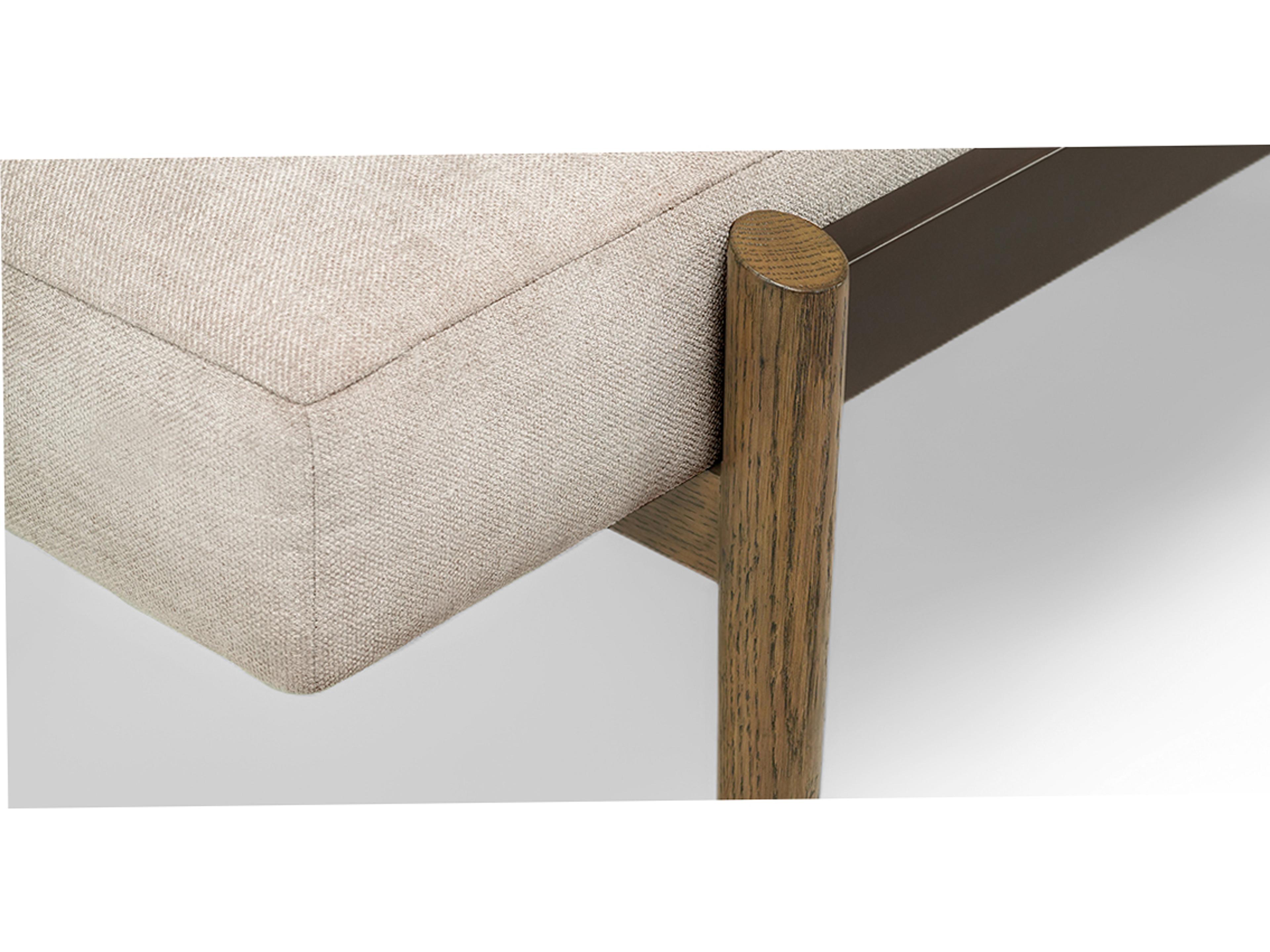 Brownstone Bryce Beige Upholstered Accent Bench