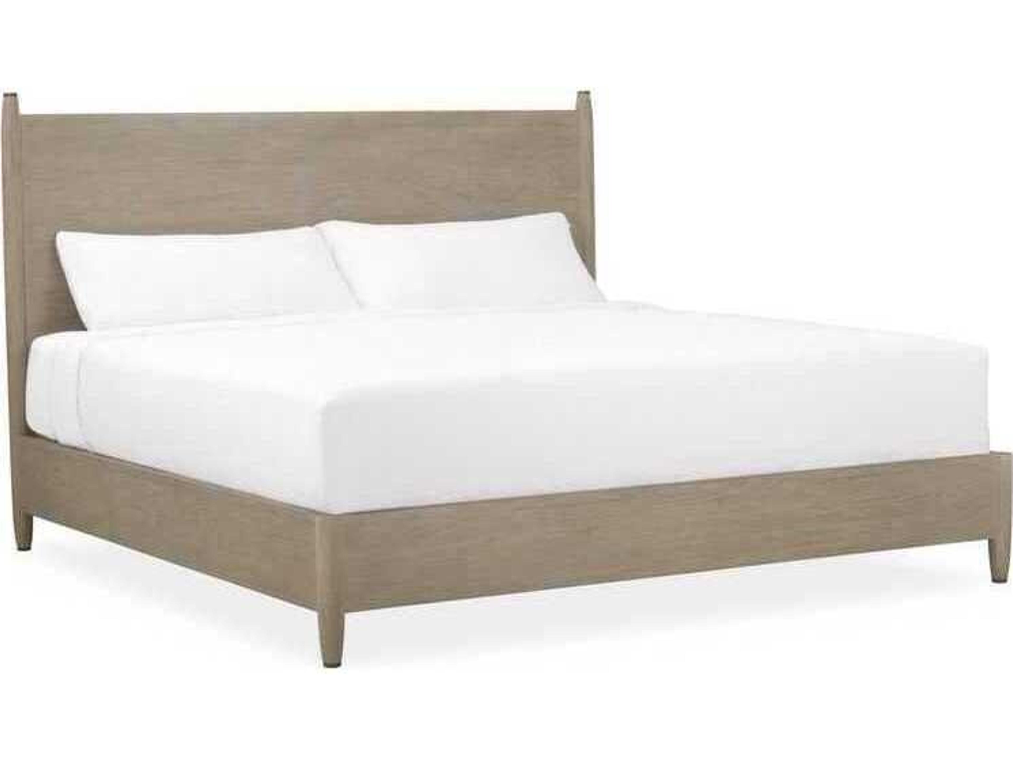 Calvin Fawn Brown Teak Wood California King Platform Bed