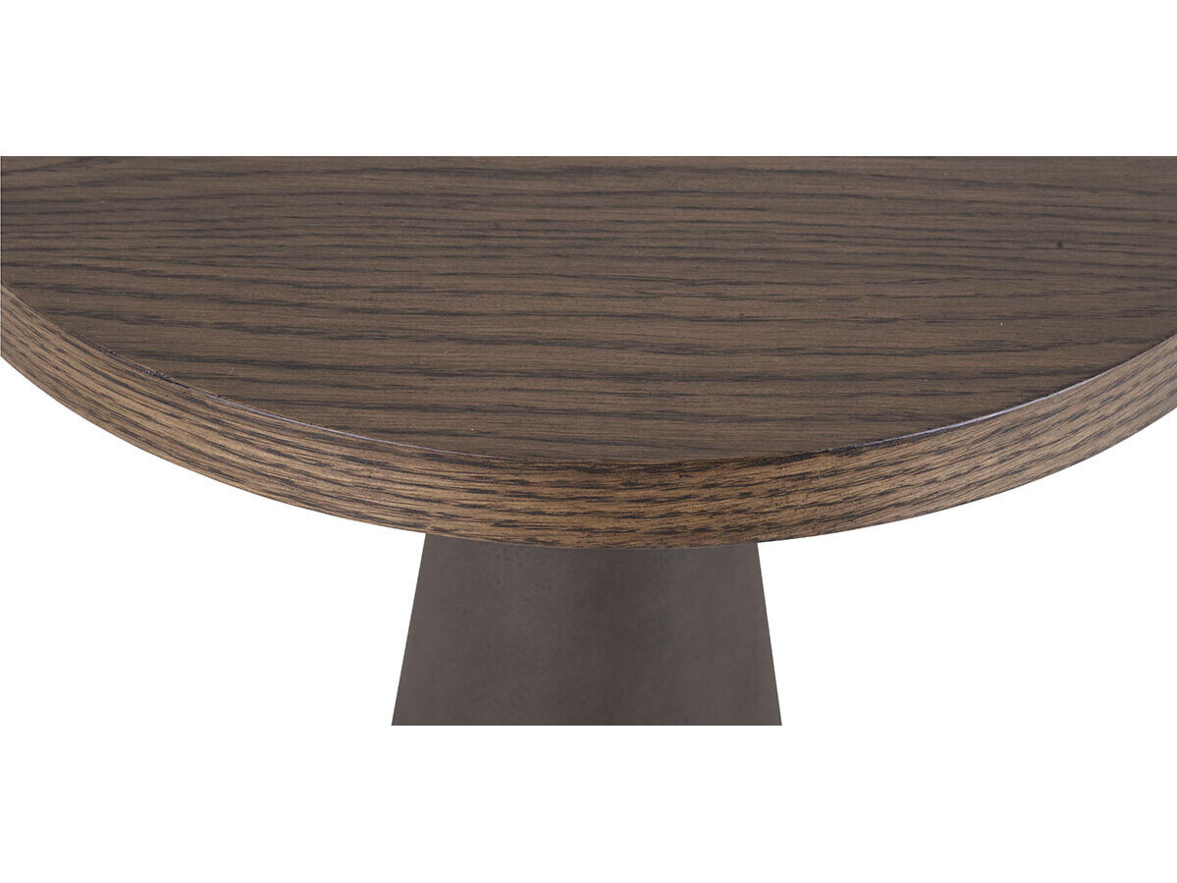 Brownstone Costa Round Wood Sable End Table