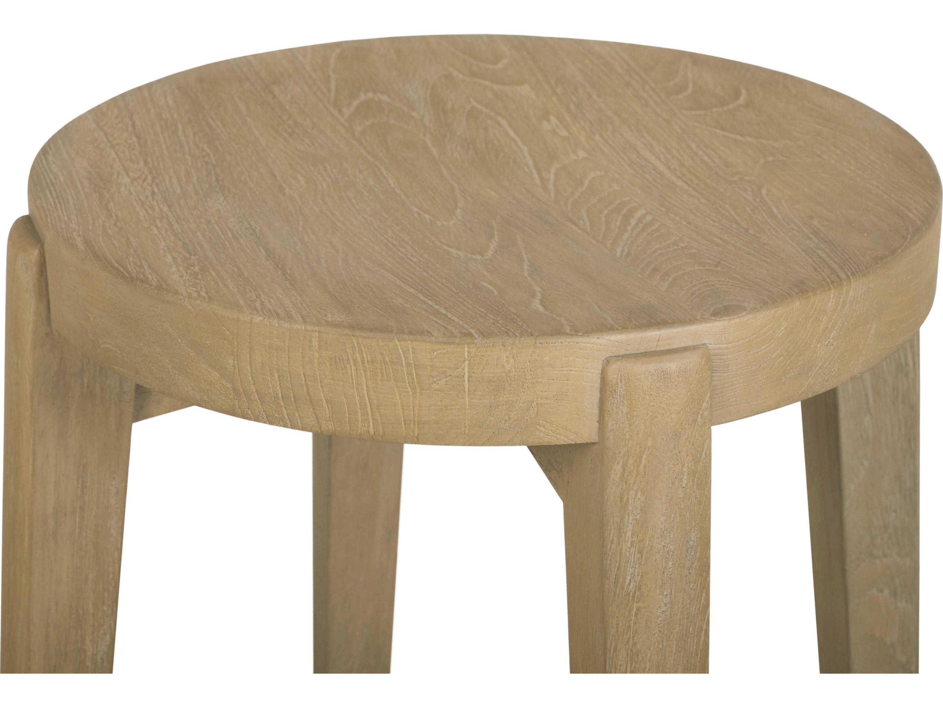 Brownstone Flynn Teak Wood Beach Counter Stool