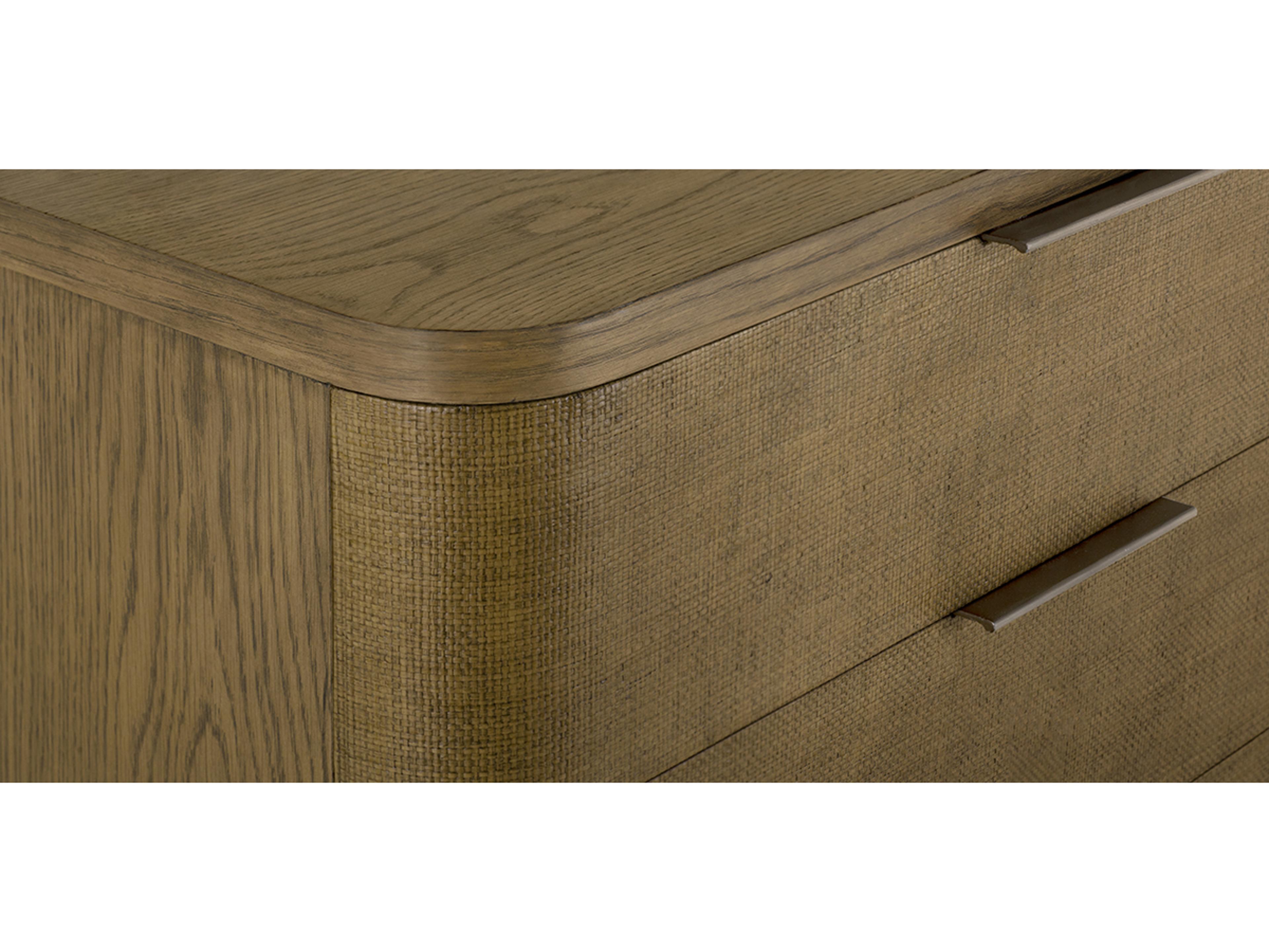 Brownstone Hayes 3-Drawers Brown Oak Wood Nightstand