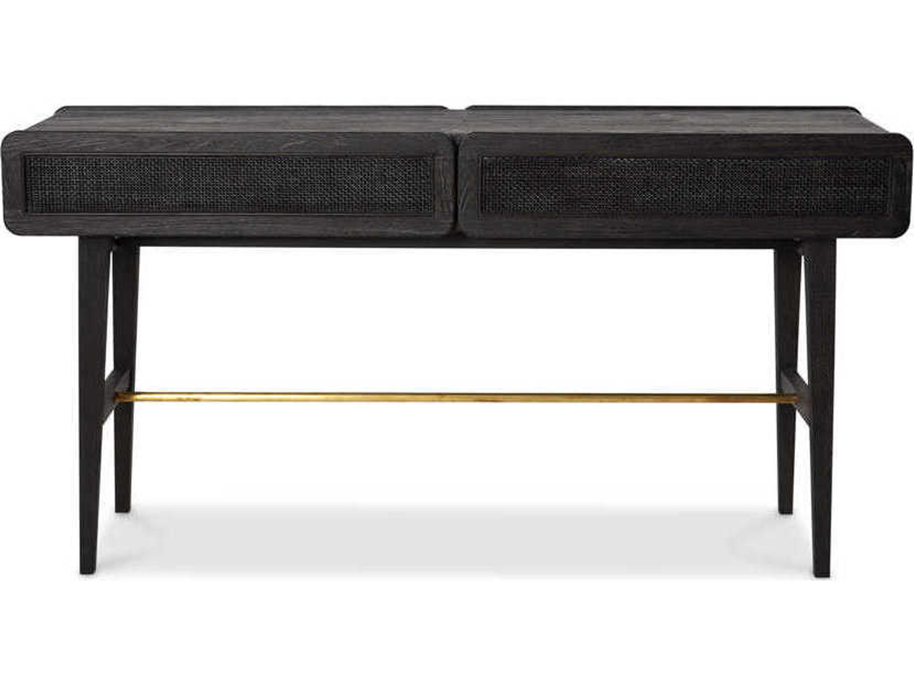 Miles Rectangular Wood Mink Console Table