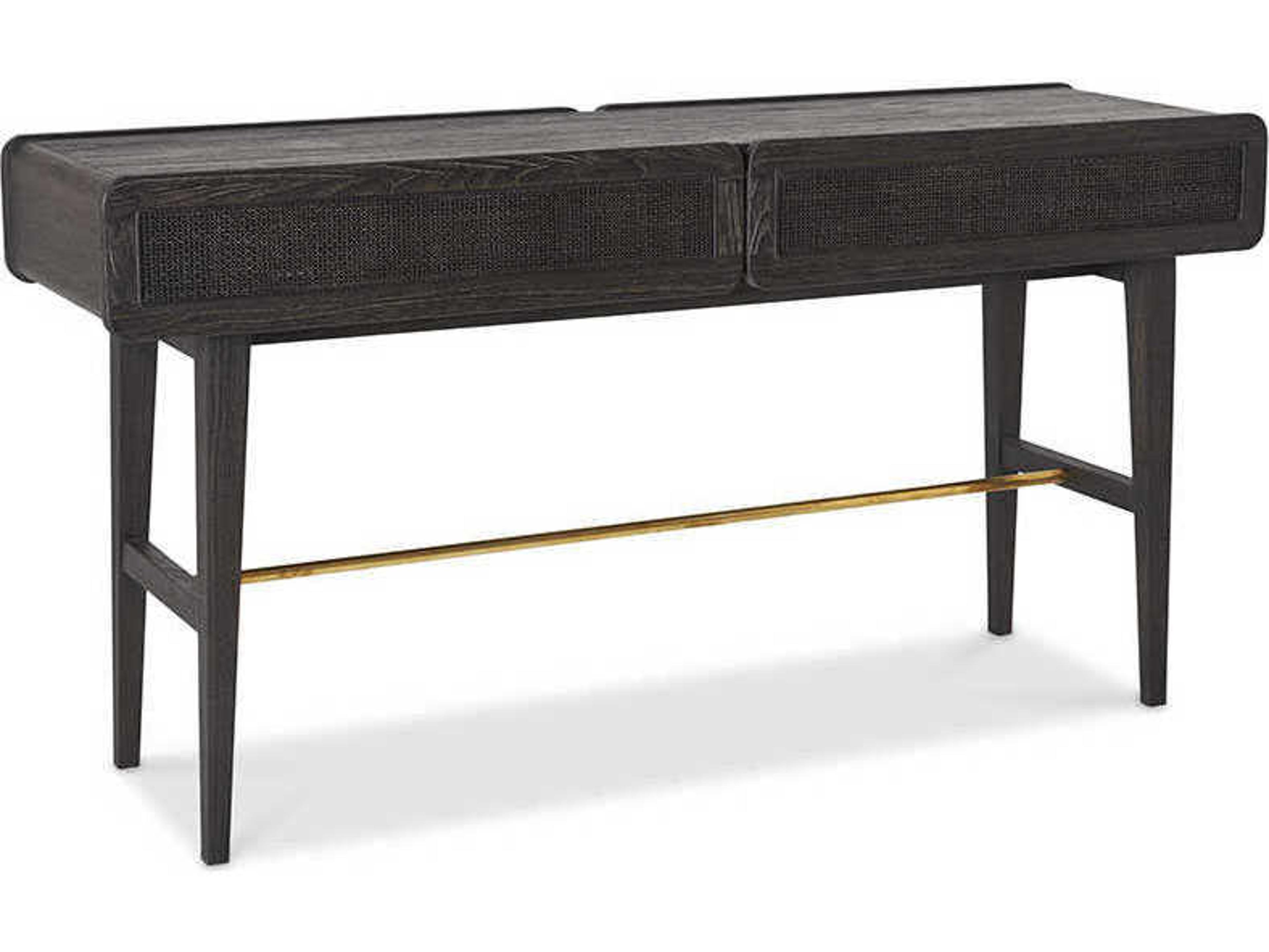 Brownstone Miles Rectangular Wood Mink Console Table