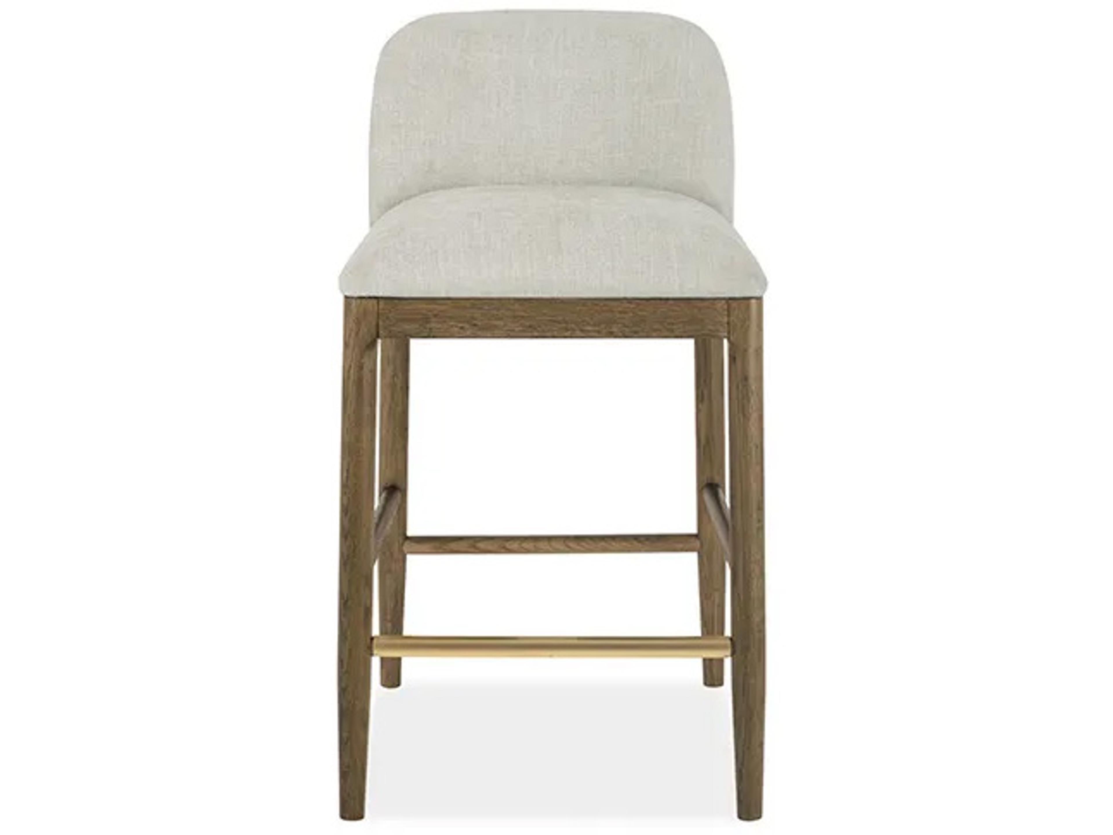 Brownstone Nathan Upholstered Oak Wood Counter Stool