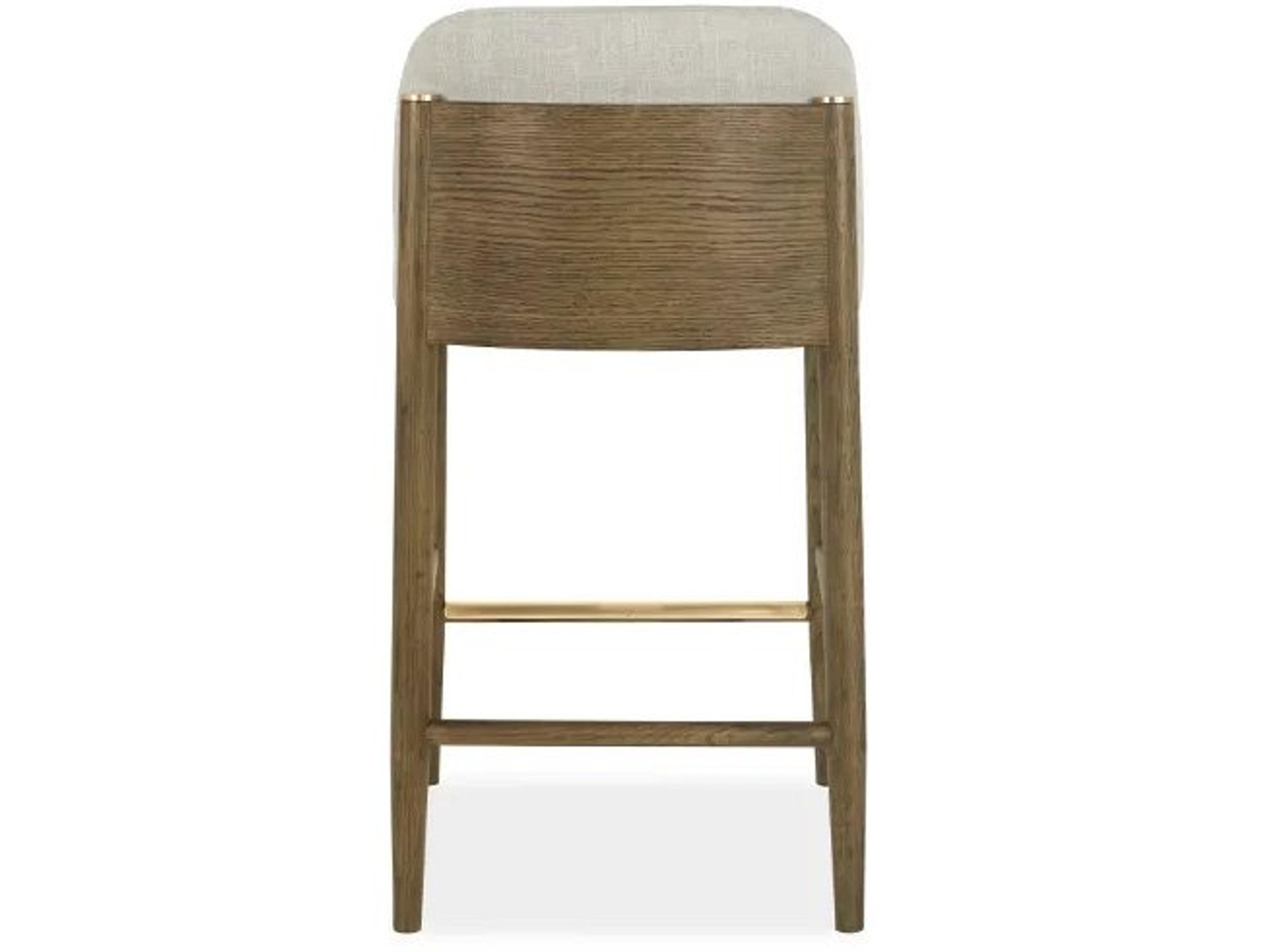 Brownstone Nathan Upholstered Oak Wood Counter Stool
