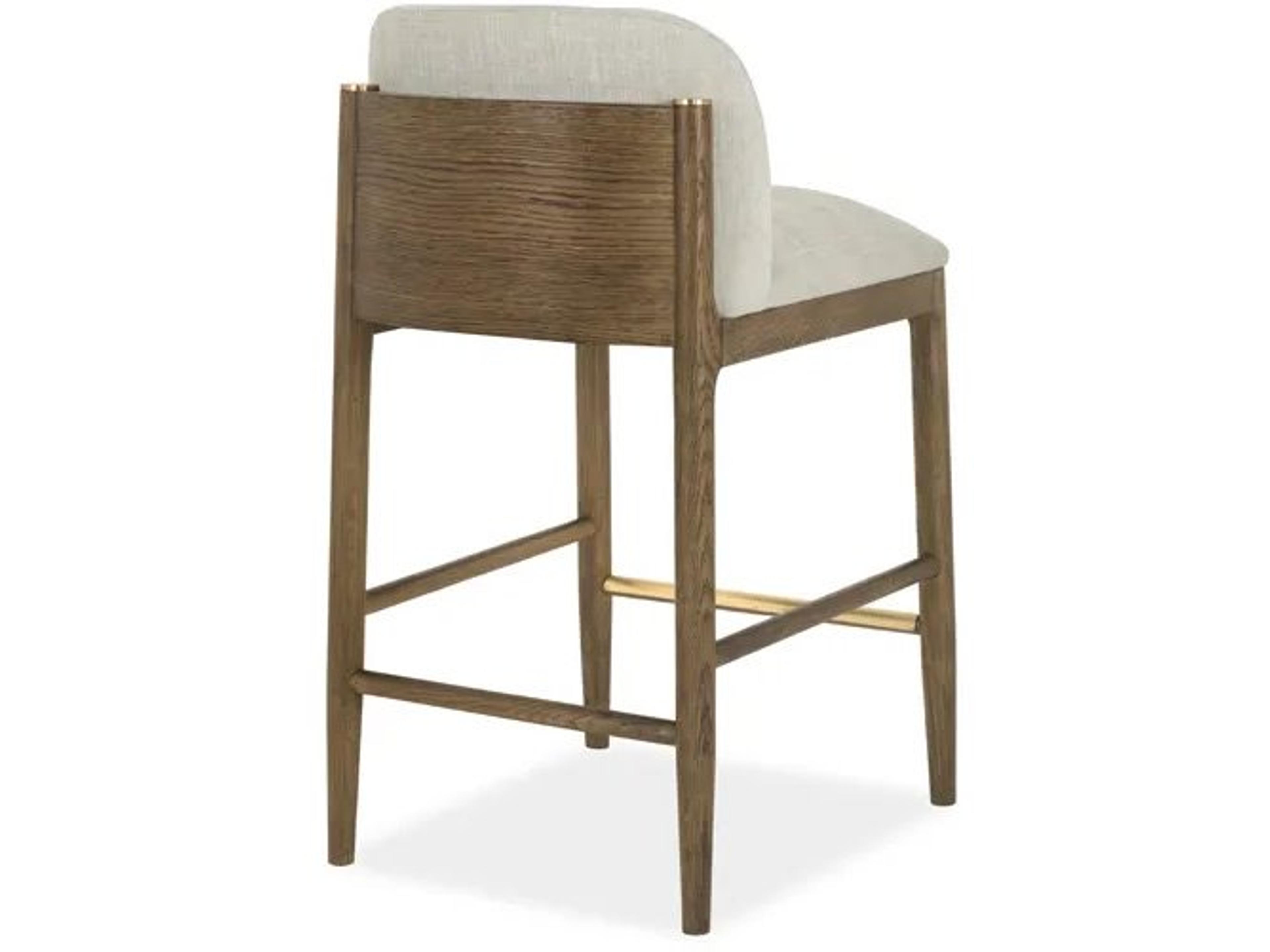 Brownstone Nathan Upholstered Oak Wood Counter Stool