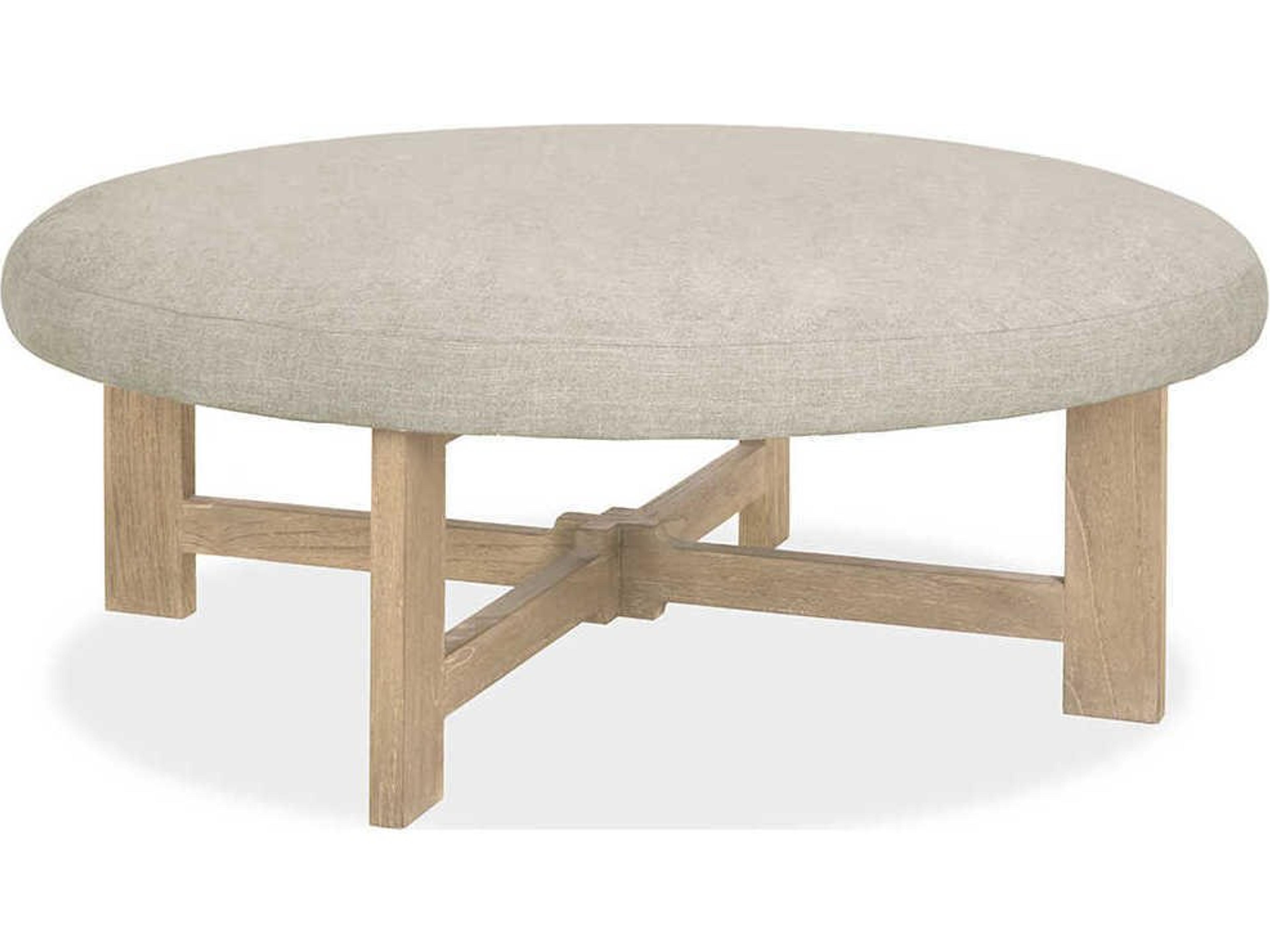 Nelson Beach Bronze Upholstered Ottoman