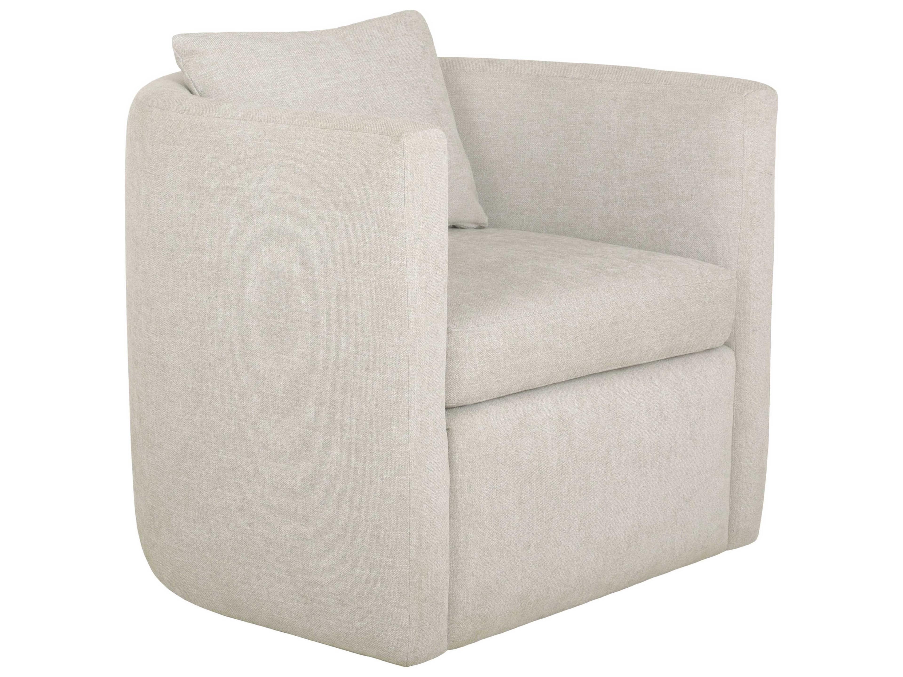 Brownstone Pismo Swivel White Swivel Accent Chair