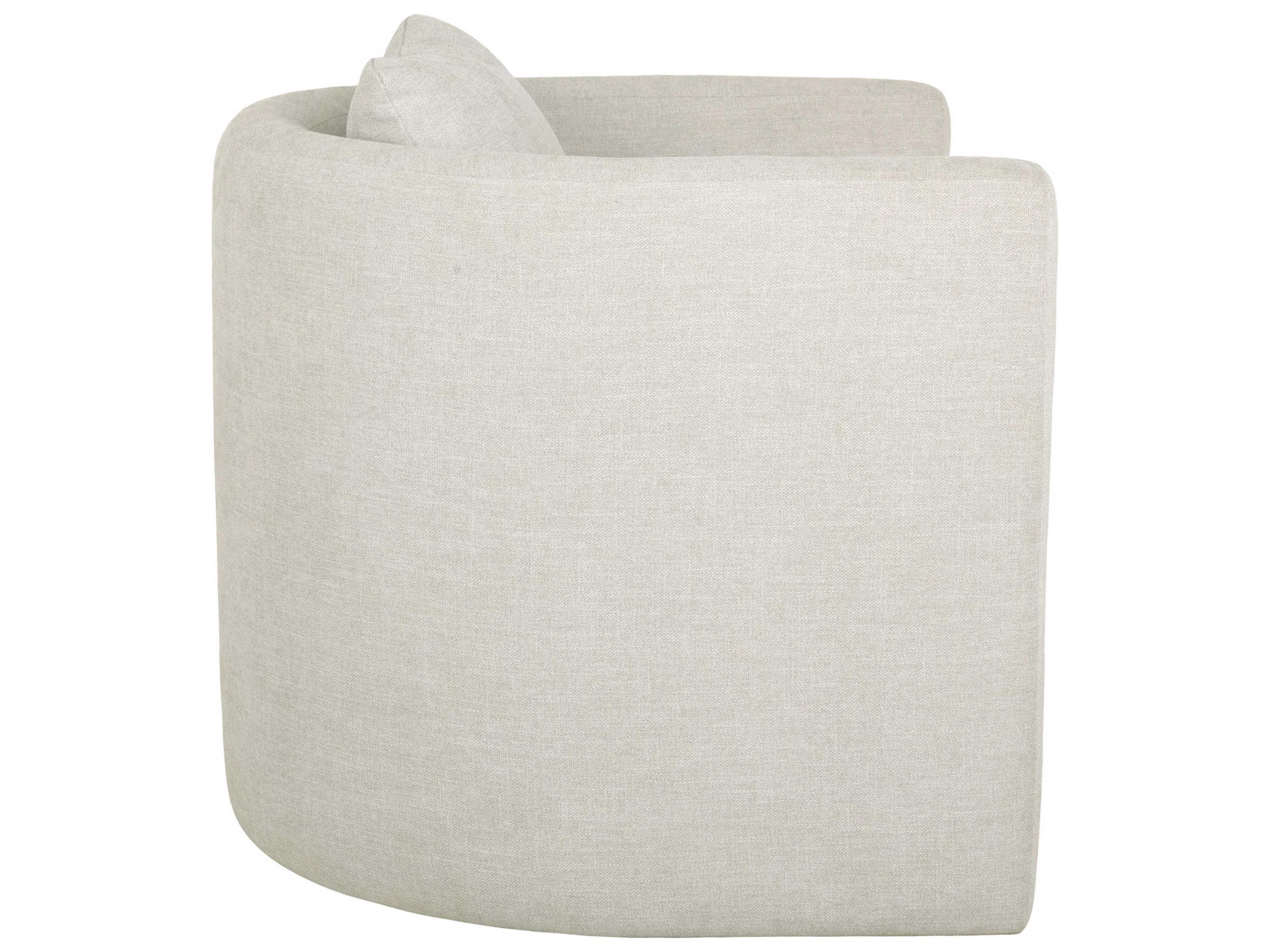 Brownstone Pismo Swivel White Swivel Accent Chair