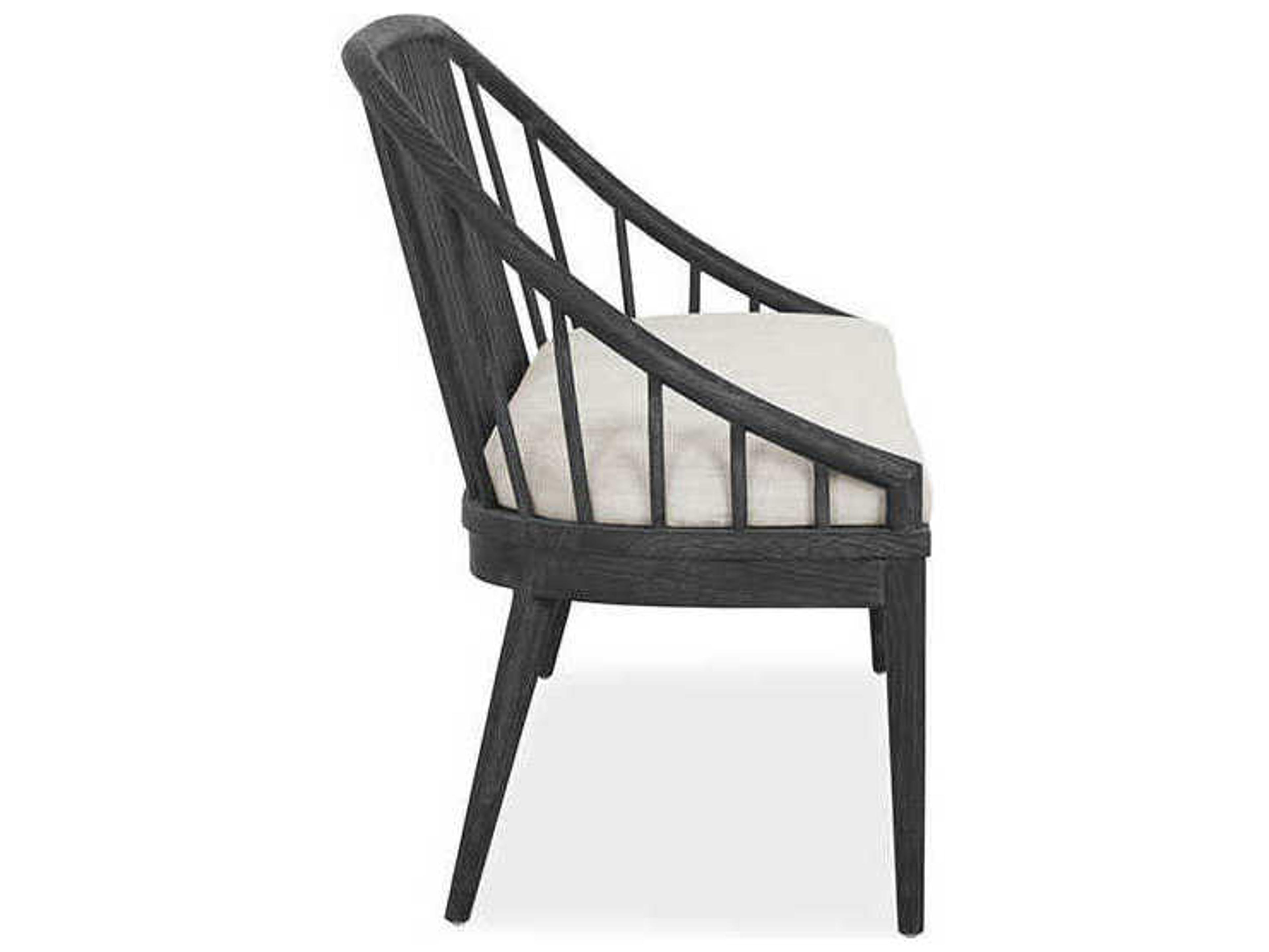 Brownstone Wallace Crypton Beach Mink Black Upholstered Accent Bench