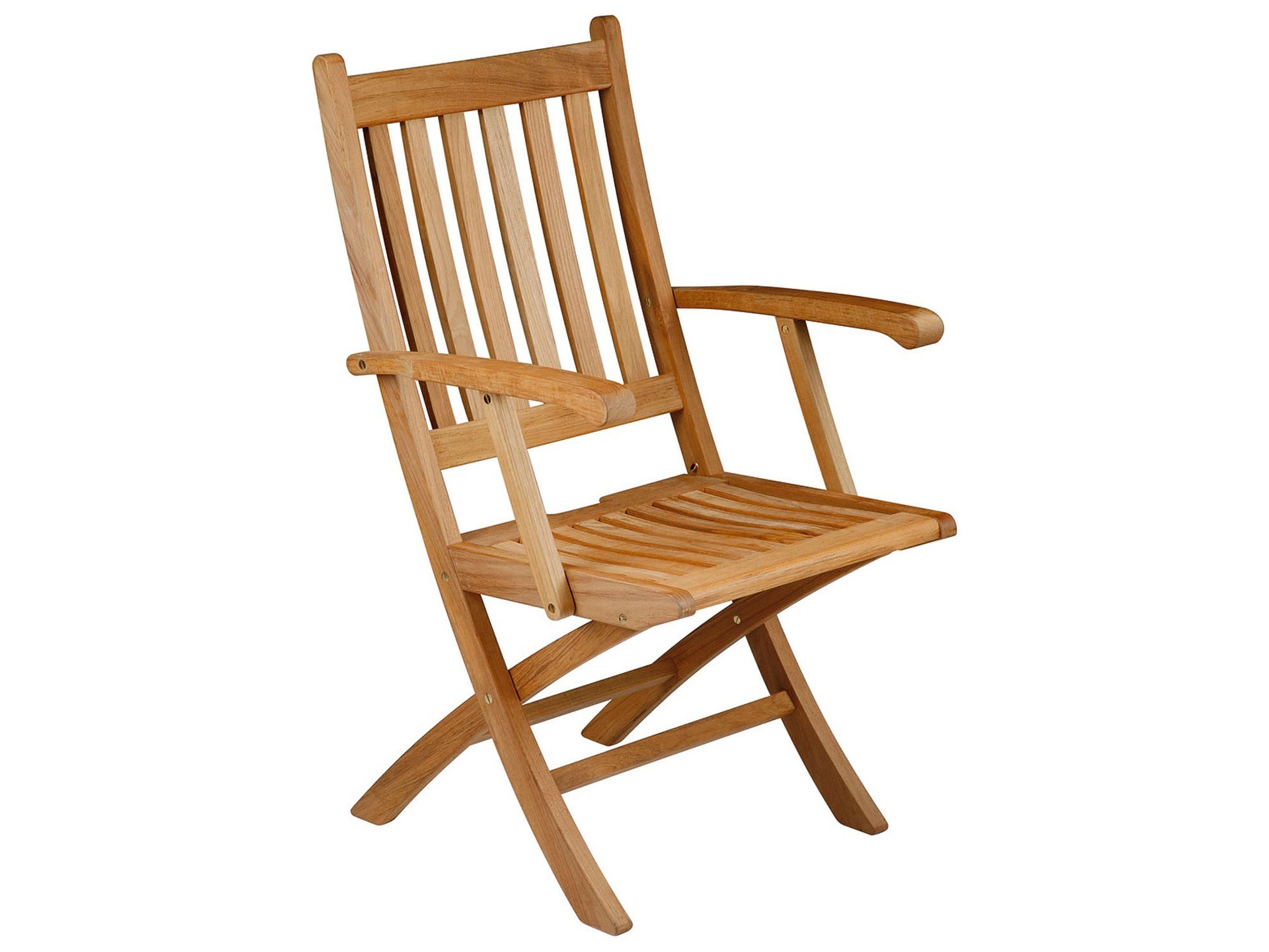 Ascot Dining Arm Chair - Natural Teak