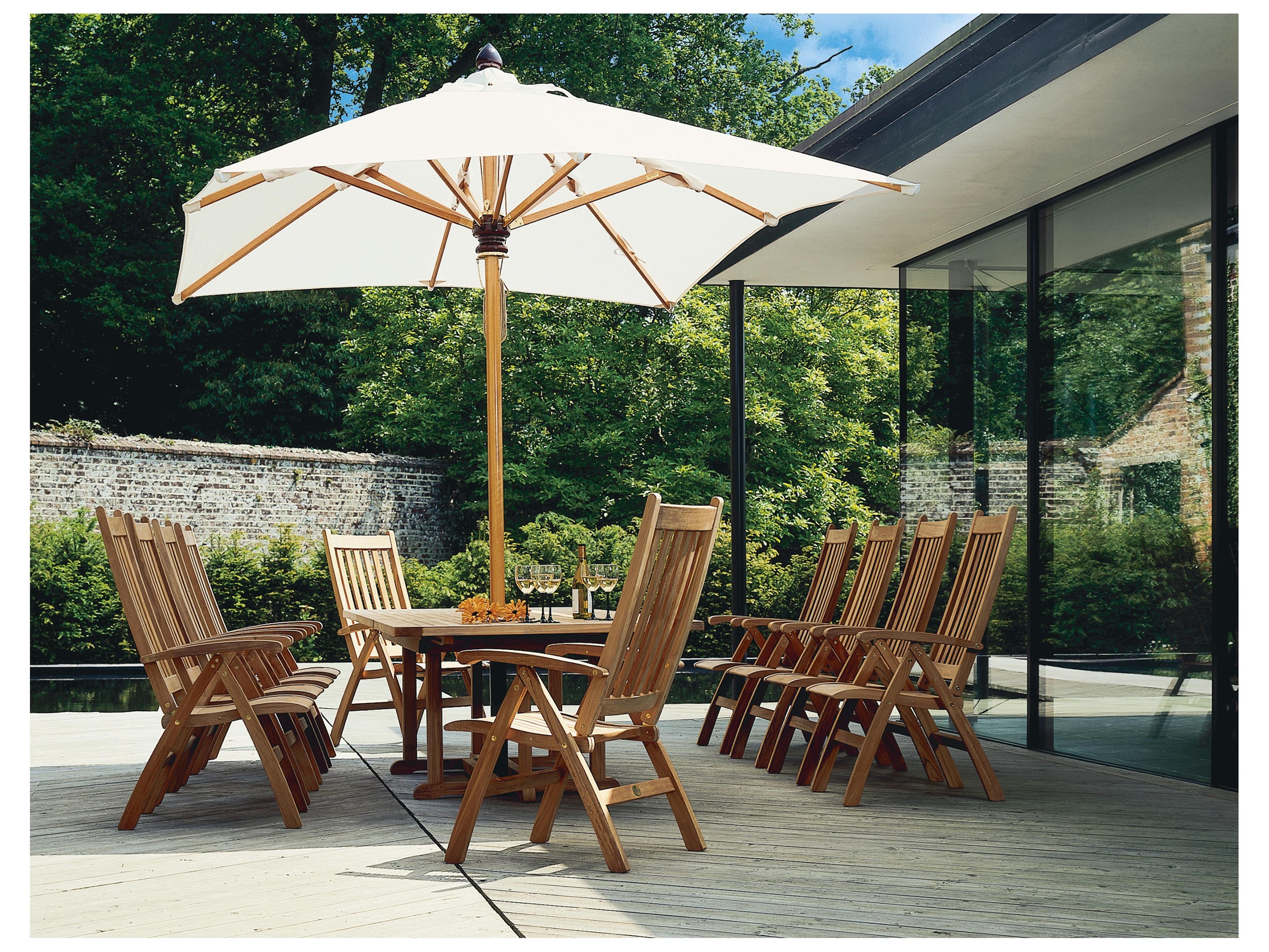 Barlow Tyrie Ascot Highback Recliner - Natural Teak