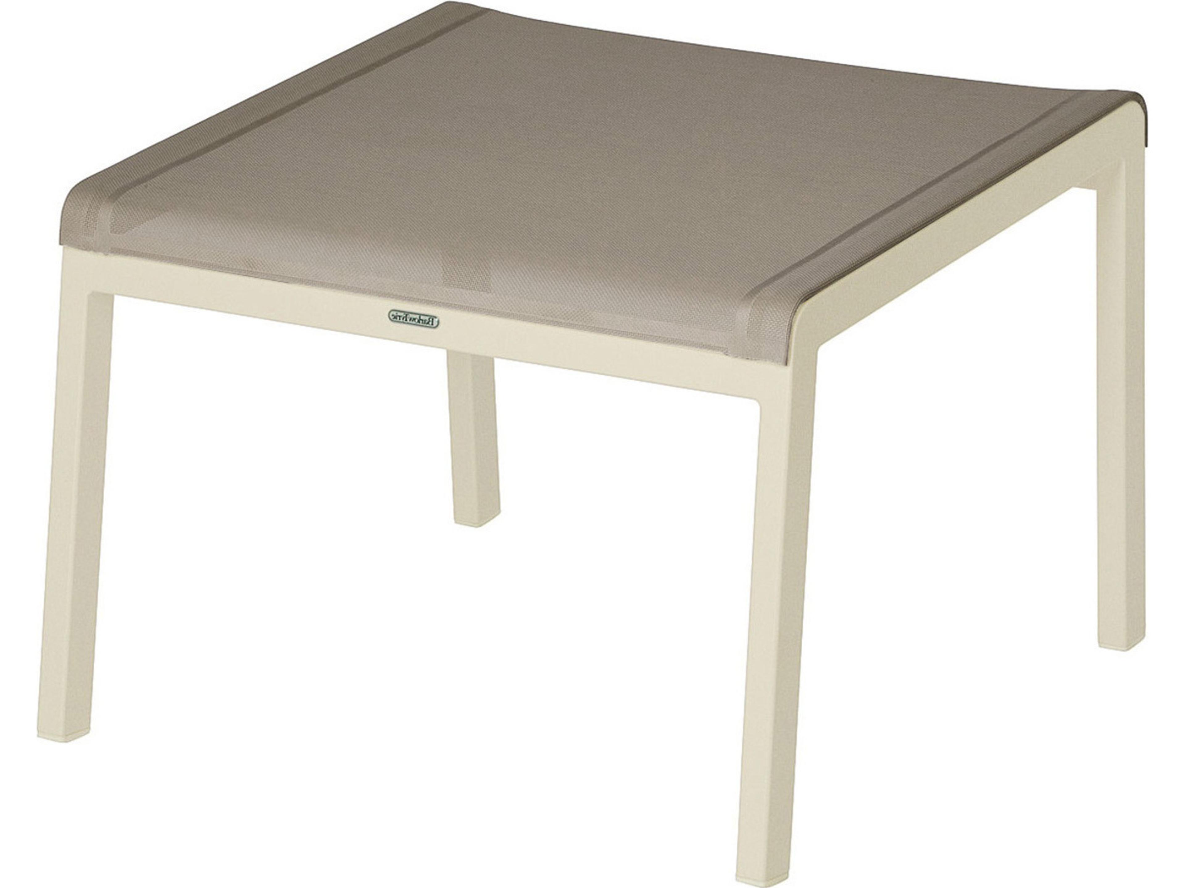 Aura Occasional Aluminum Sling Ottoman