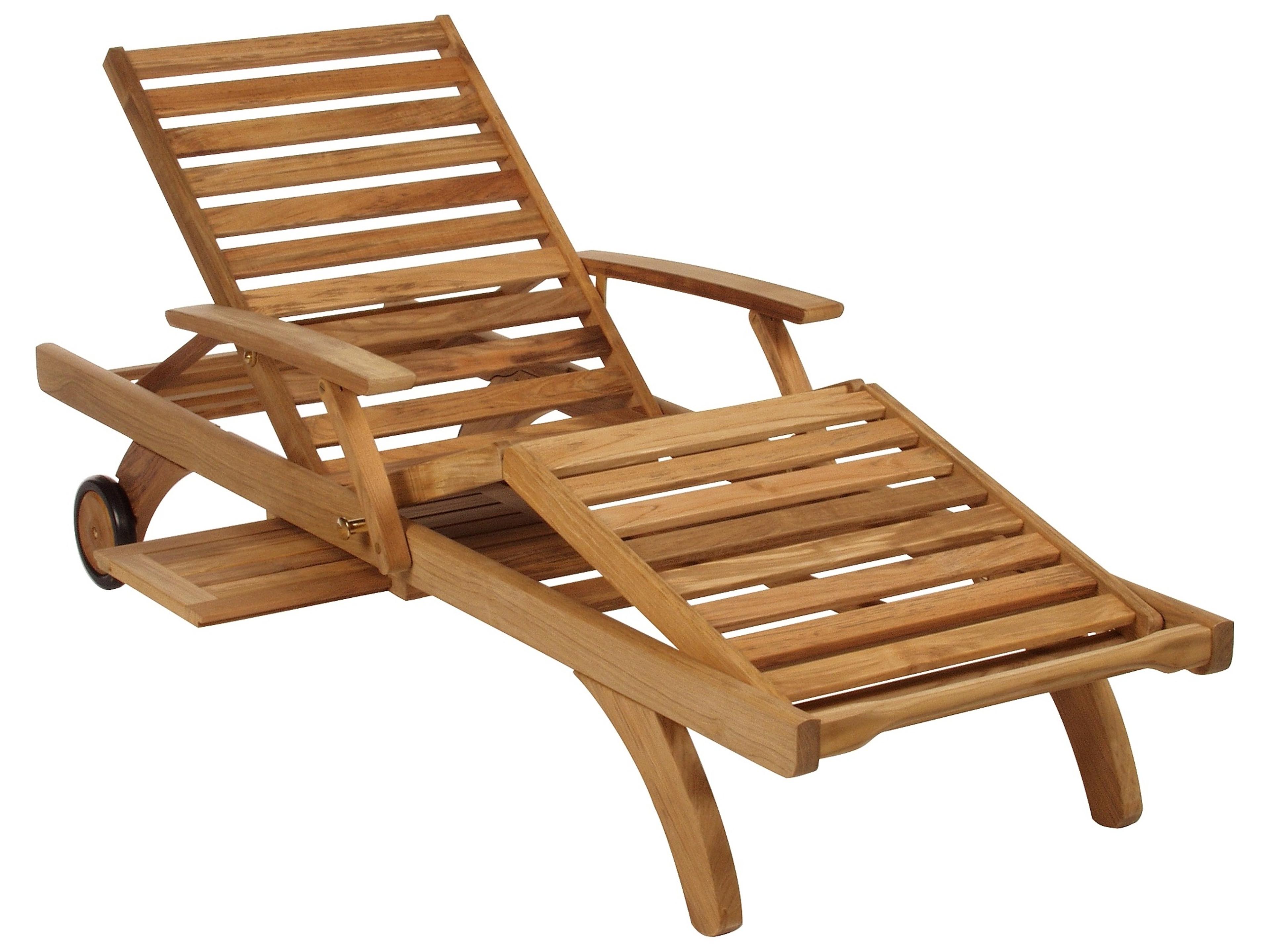 Capri Ultra Lounger  Natural Teak