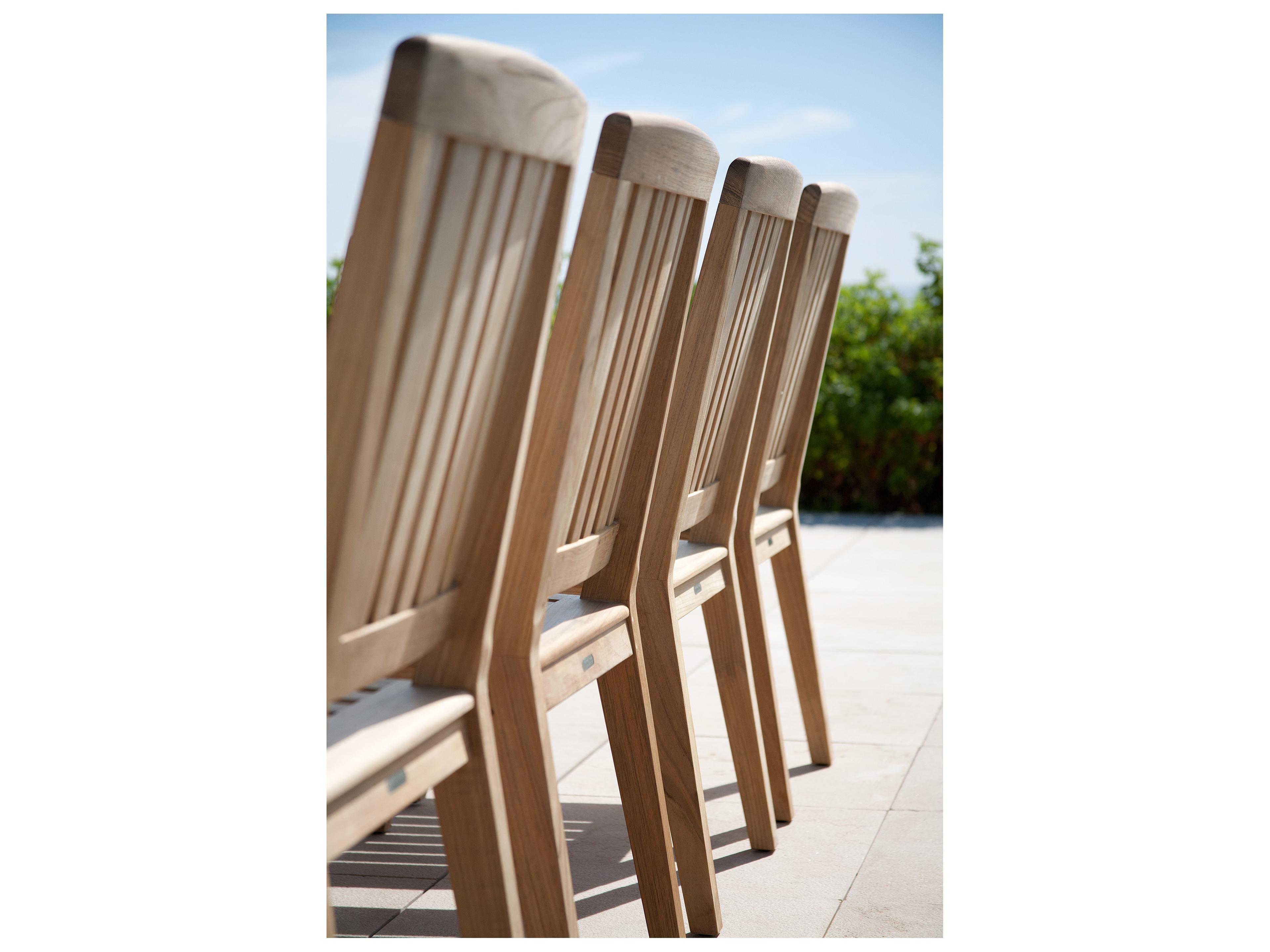 Barlow Tyrie Chesapeake Side Dining Chair - Natural Teak