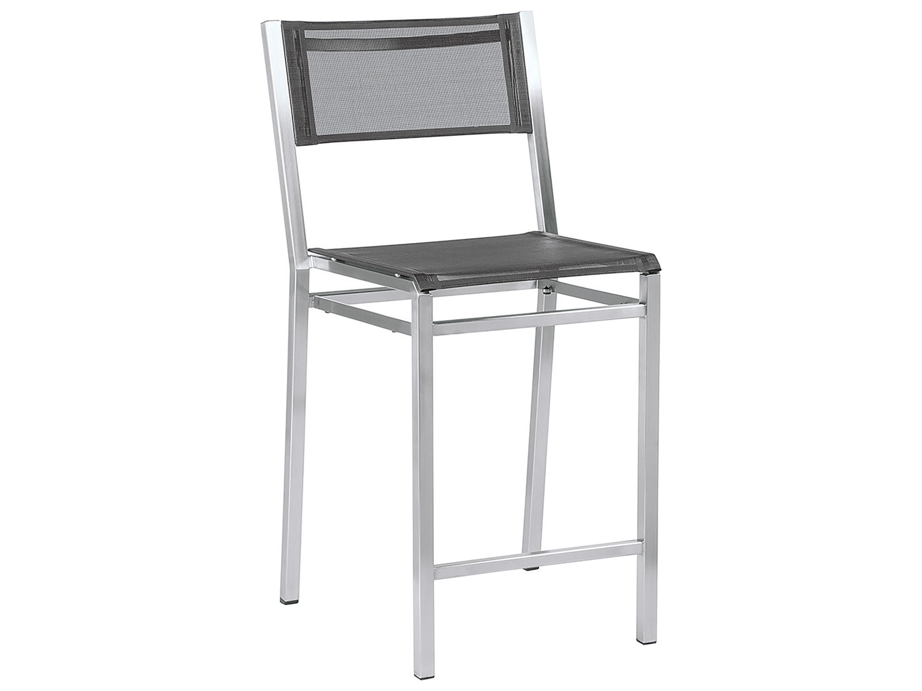 Equinox Counter Stool - Charcoal Textilene Sling