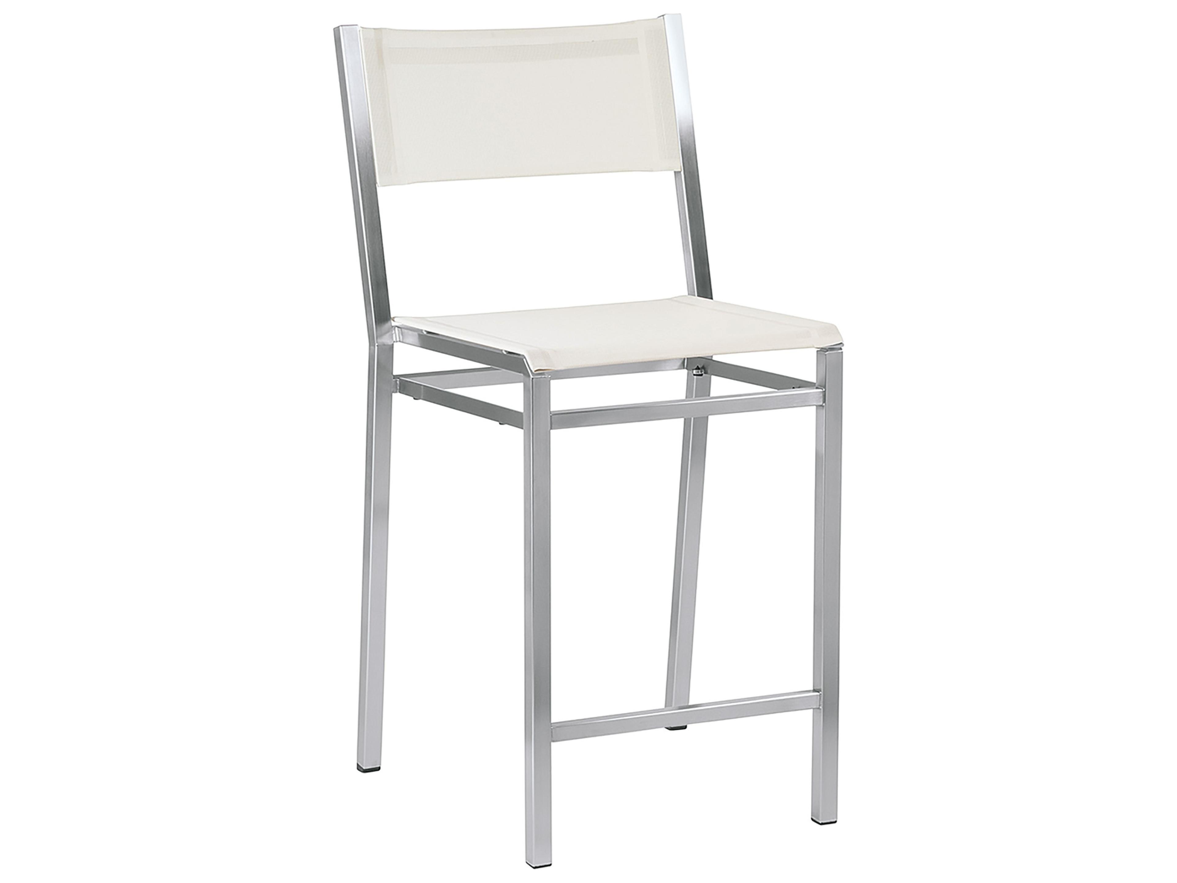 Equinox Counter Stool - Pearl Textilene Sling