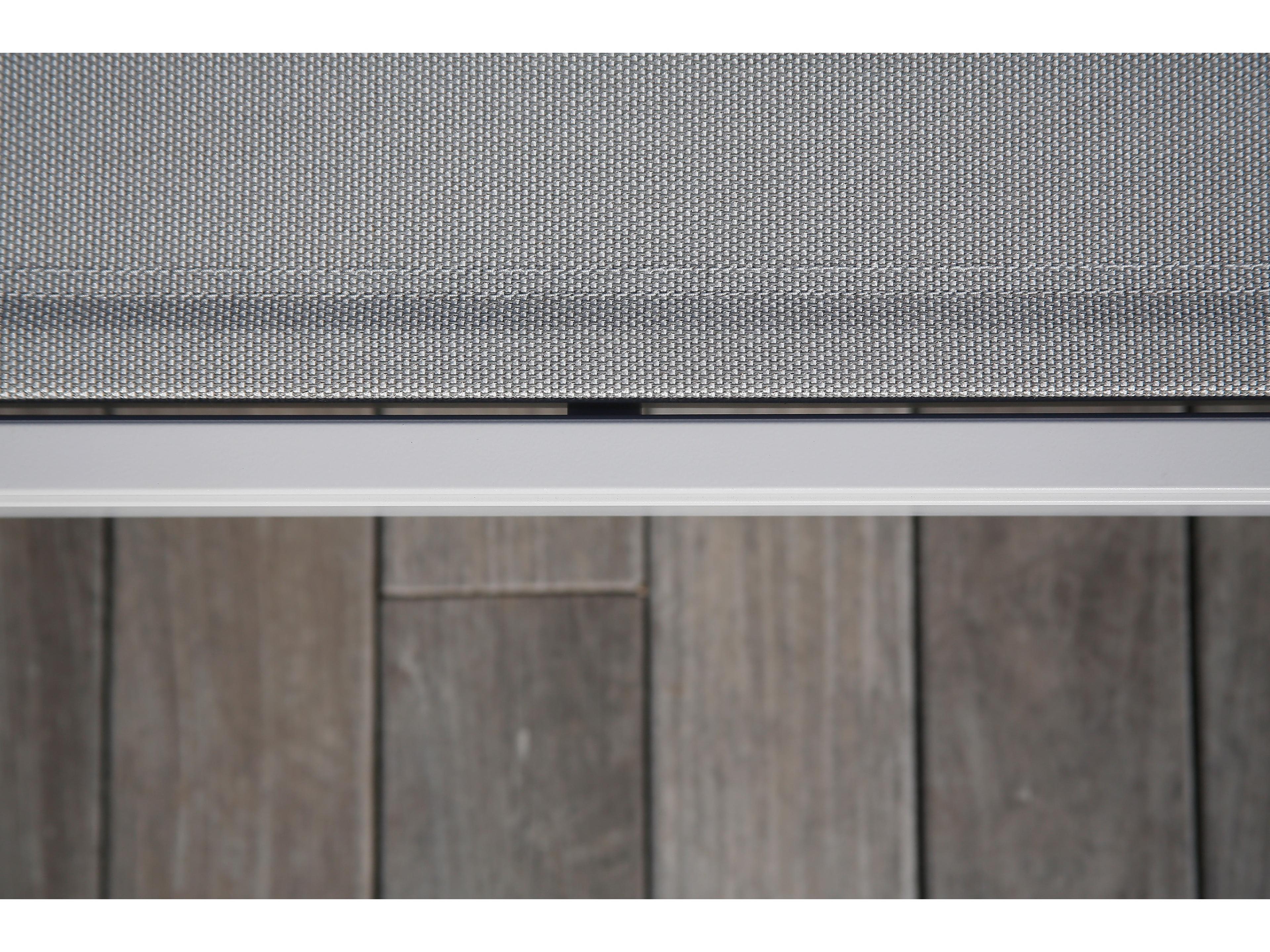 Barlow Tyrie Equinox Lounger - Arctic White Powder Coated Stainless Steel Frame - Seagull Sunbrella Sling