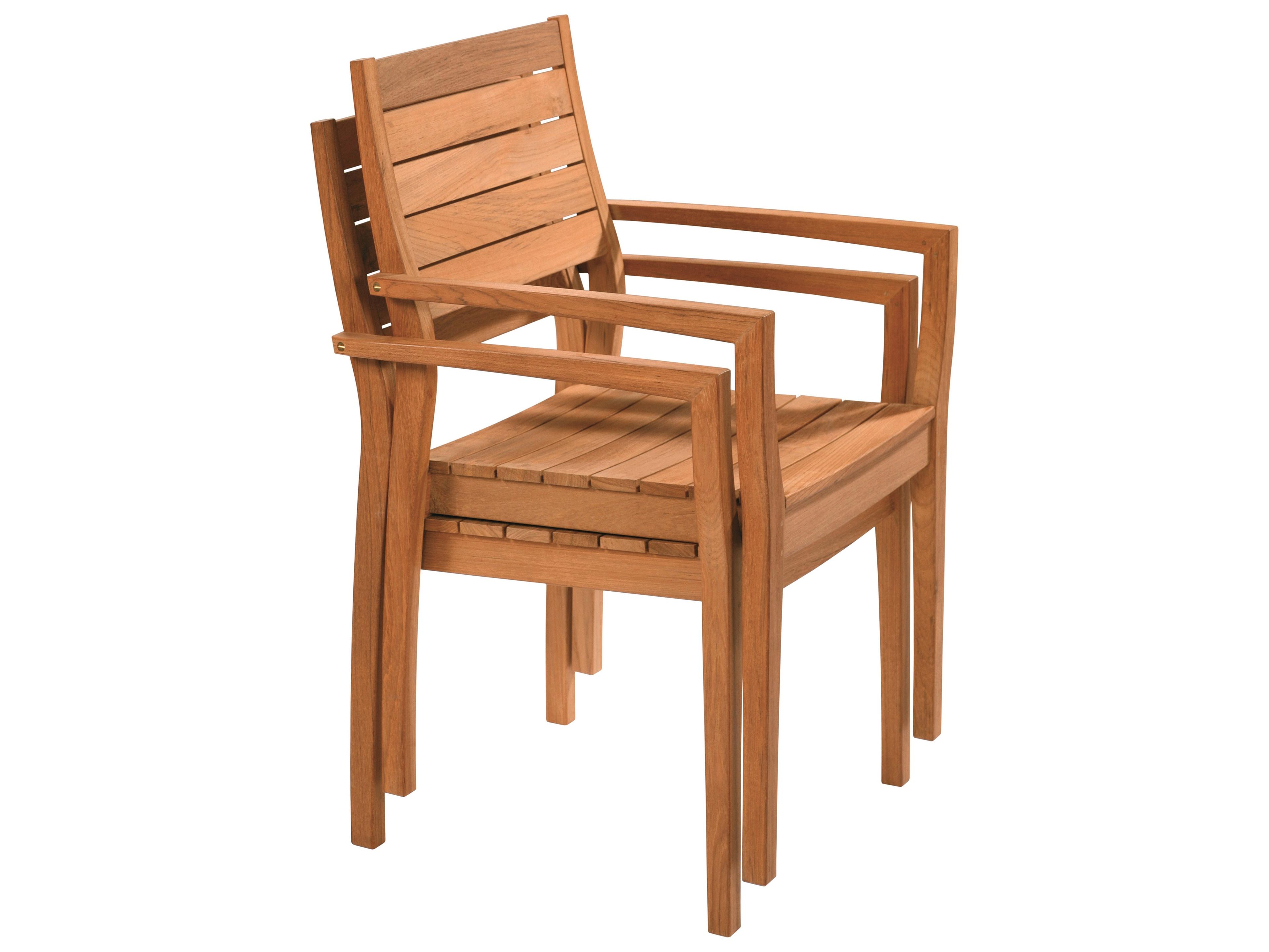 Barlow Tyrie Horizon Dining Arm Chair - Natural Teak