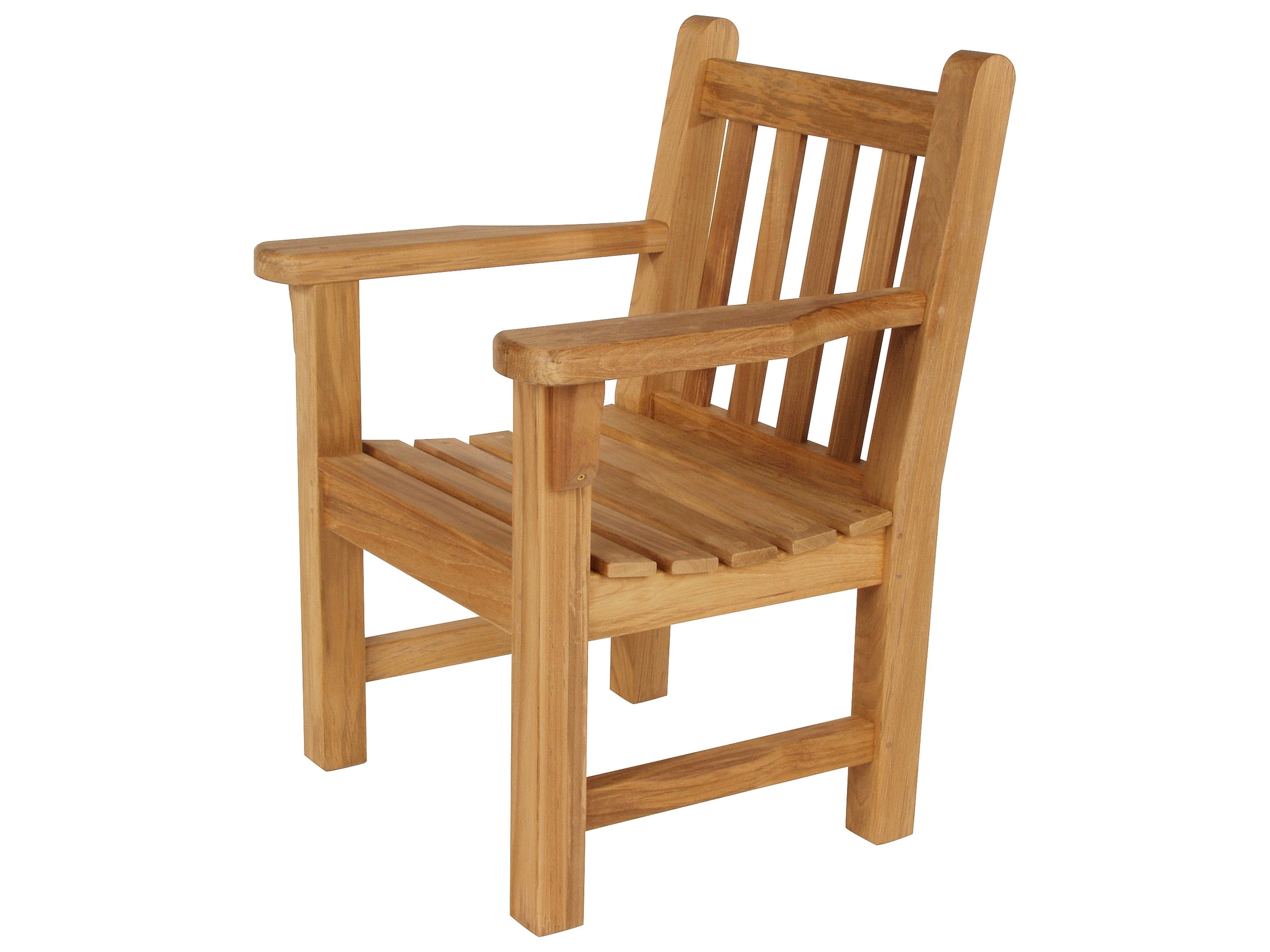 London Dining Arm Chair - Natural Teak