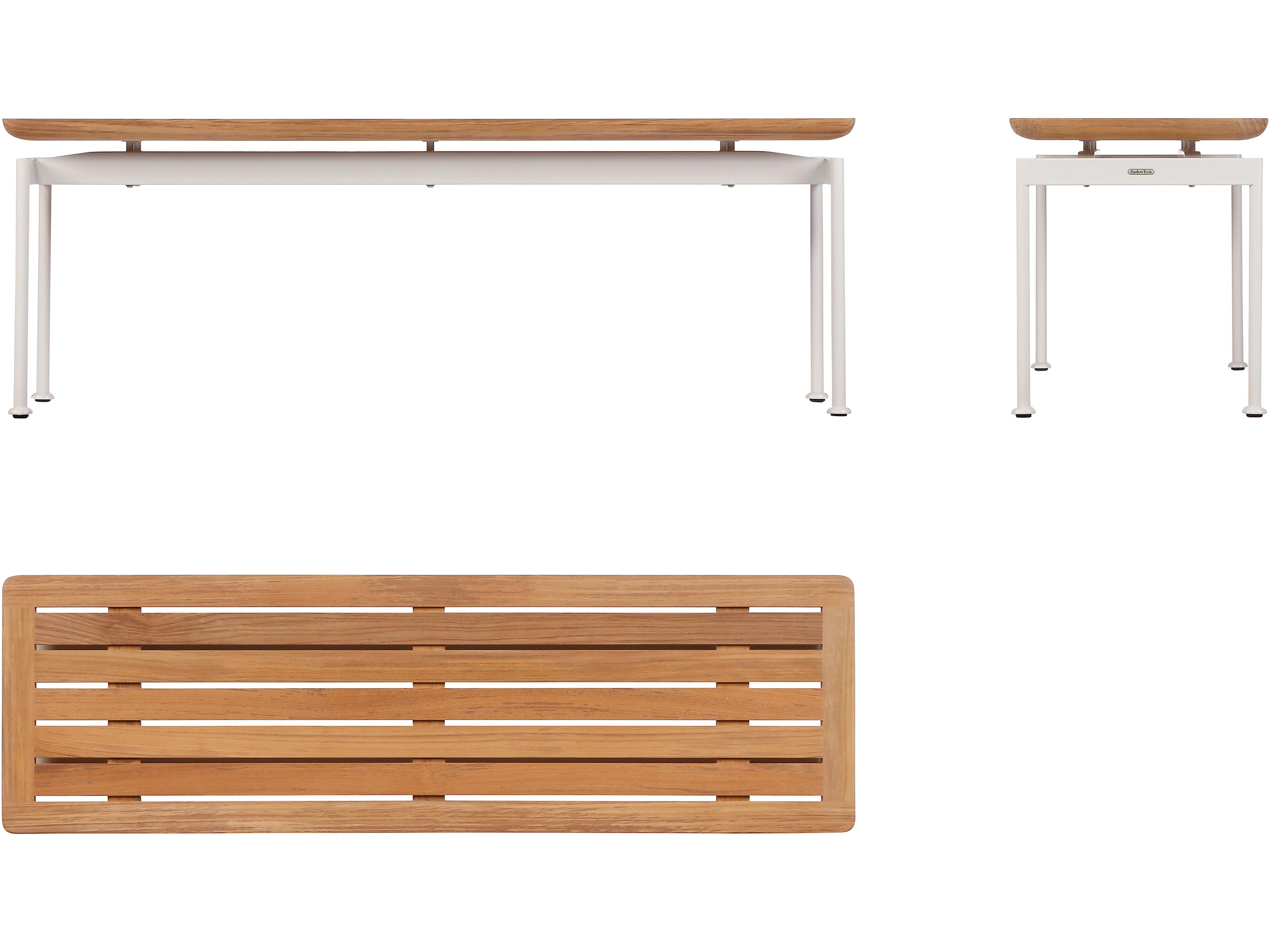 Barlow Tyrie Layout Steel Teak Bench