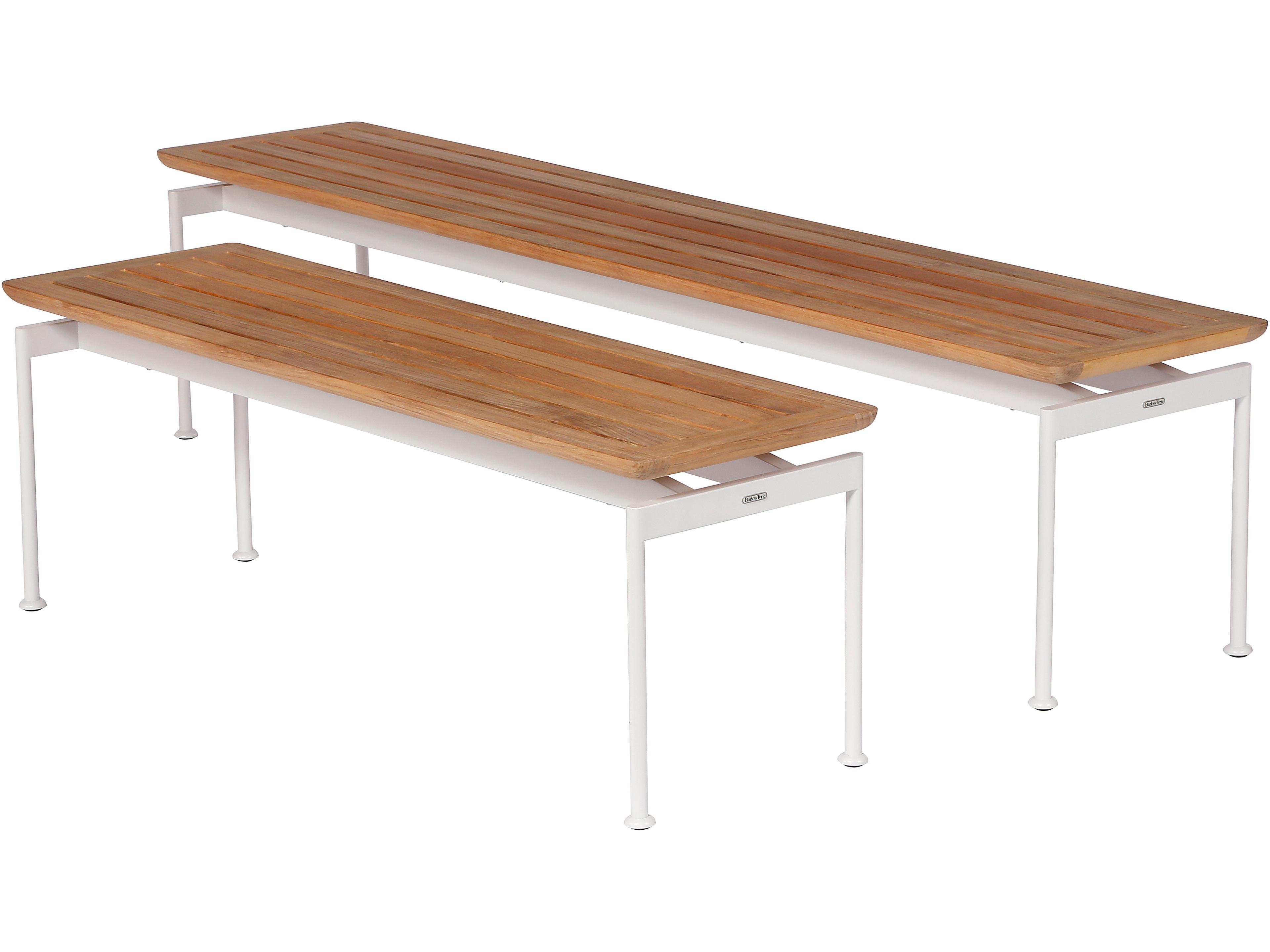 Barlow Tyrie Layout Steel Teak Bench