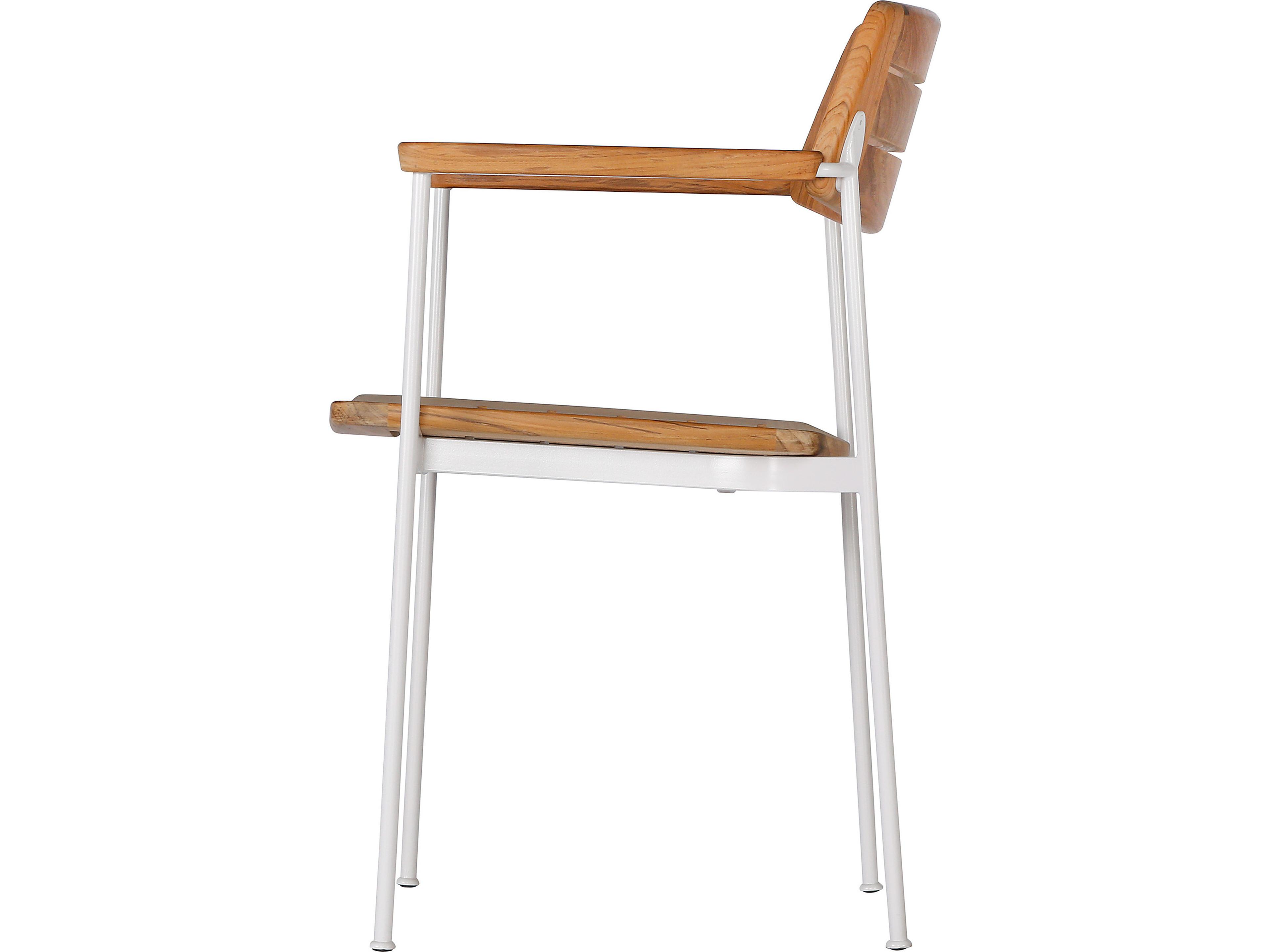 Barlow Tyrie Layout Steel Teak Dining Chair