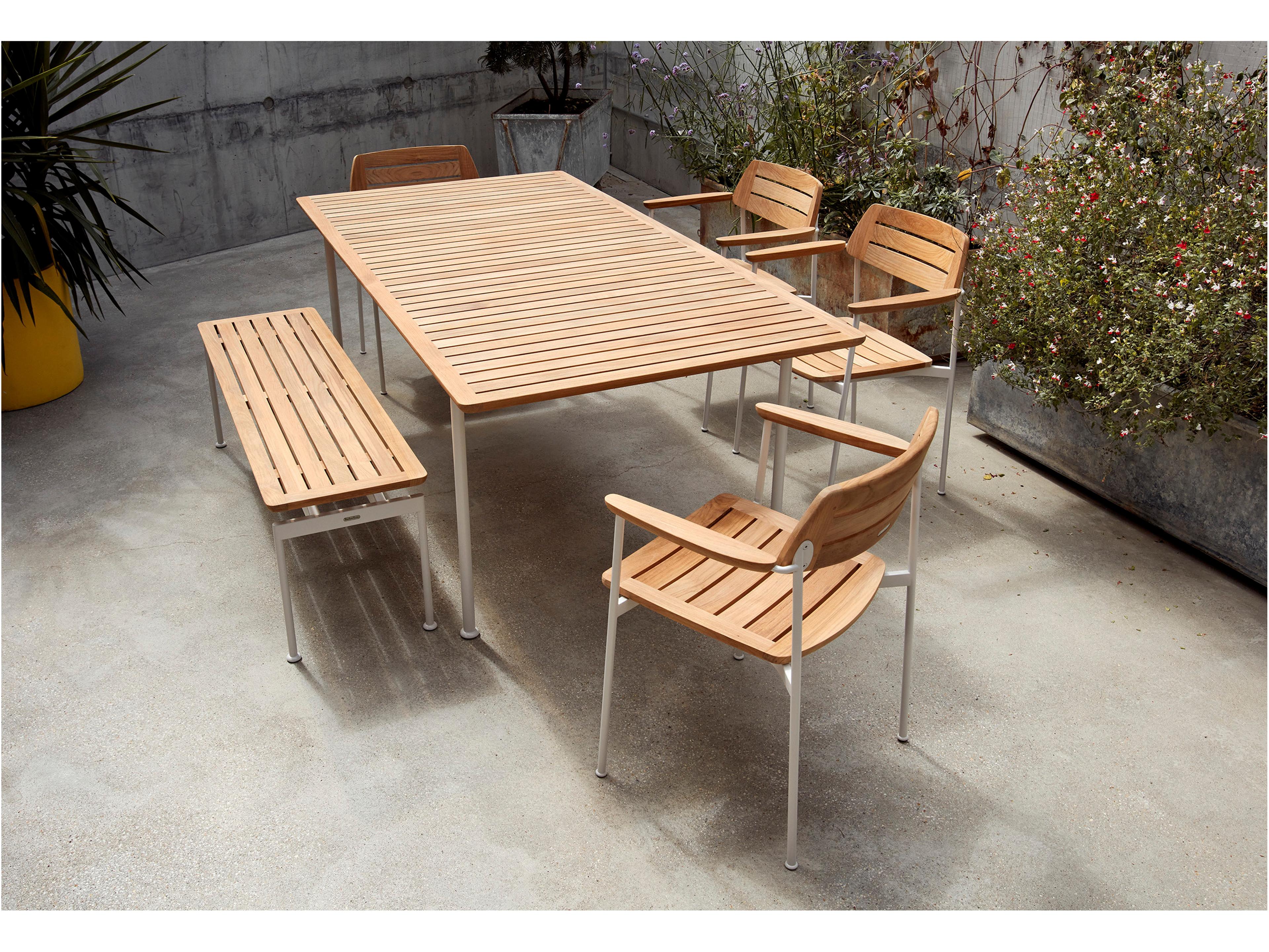 Barlow Tyrie Layout Steel Teak Dining Chair